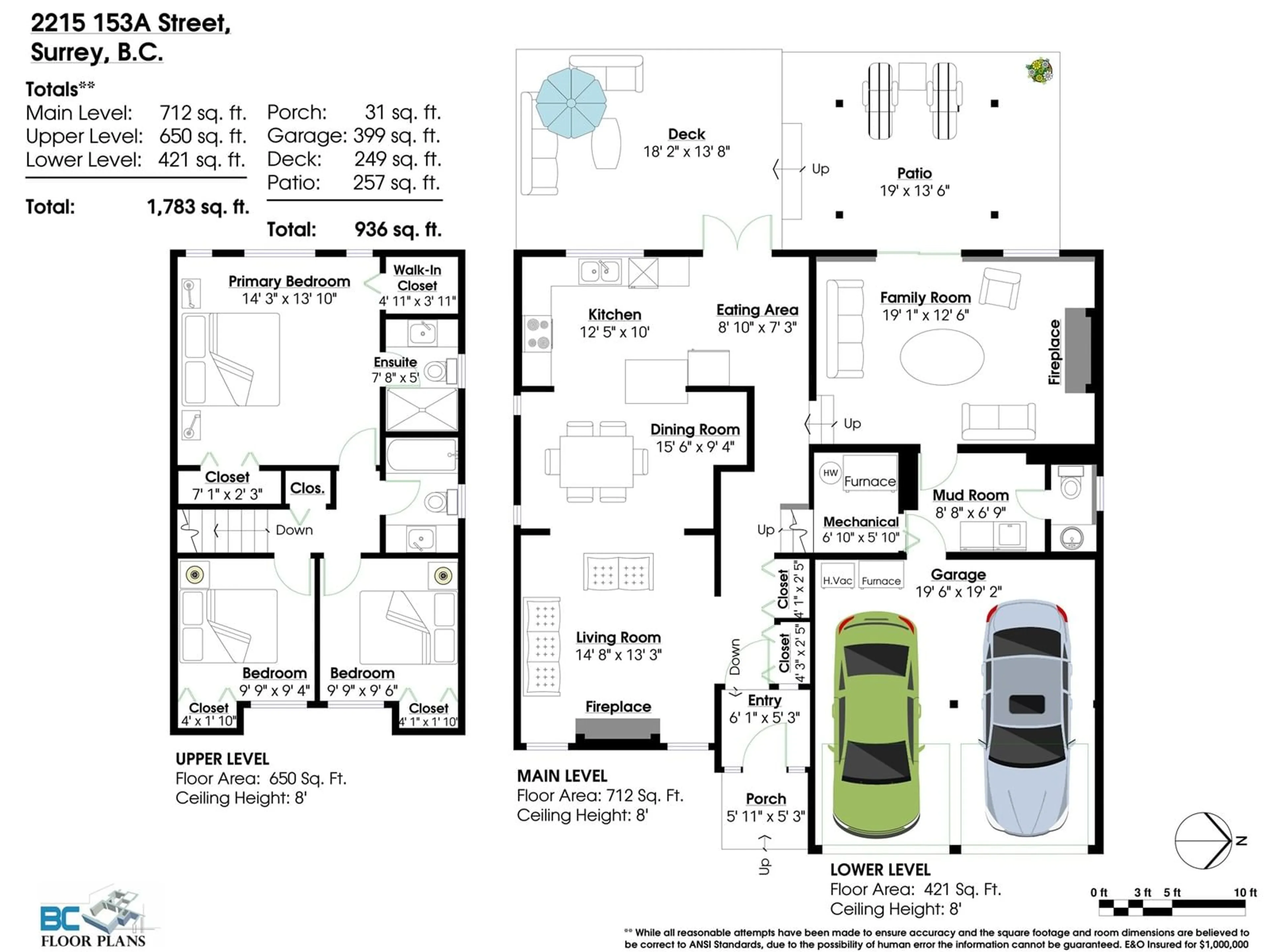 Floor plan for 2215 153A STREET, Surrey British Columbia V4A4R4