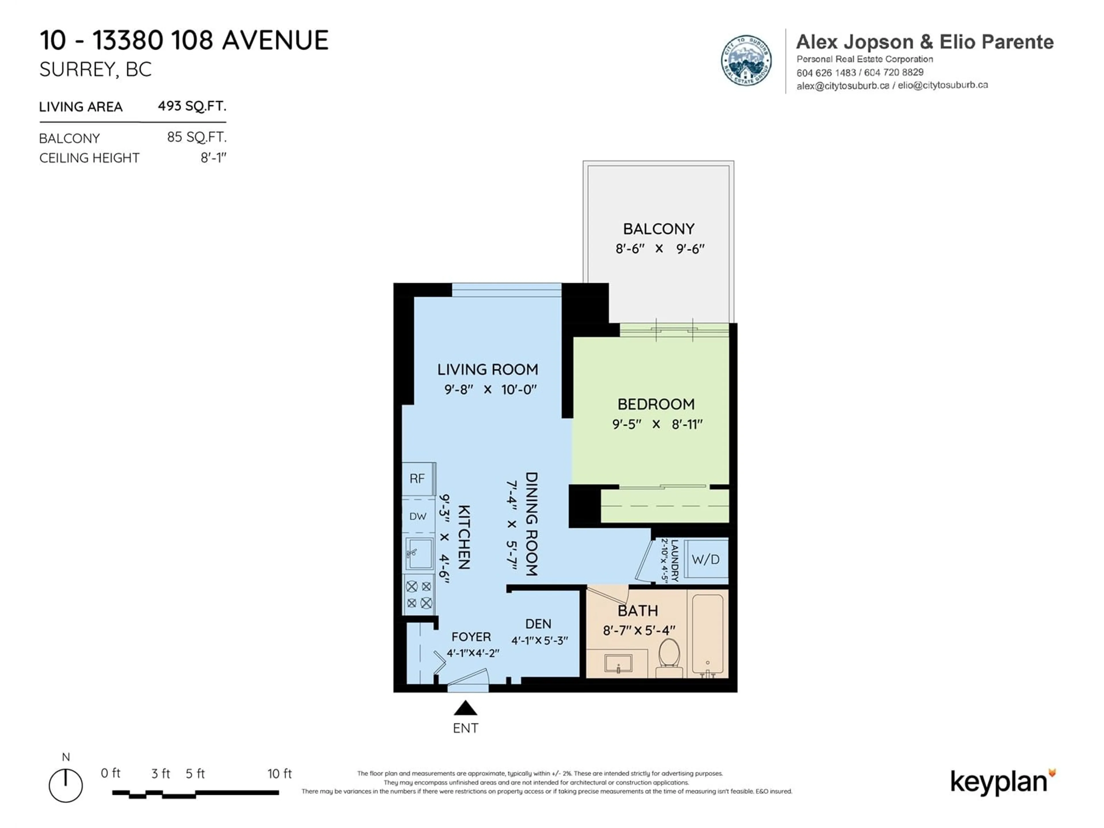 Floor plan for 310 13380 108 AVENUE, Surrey British Columbia V3T0E7