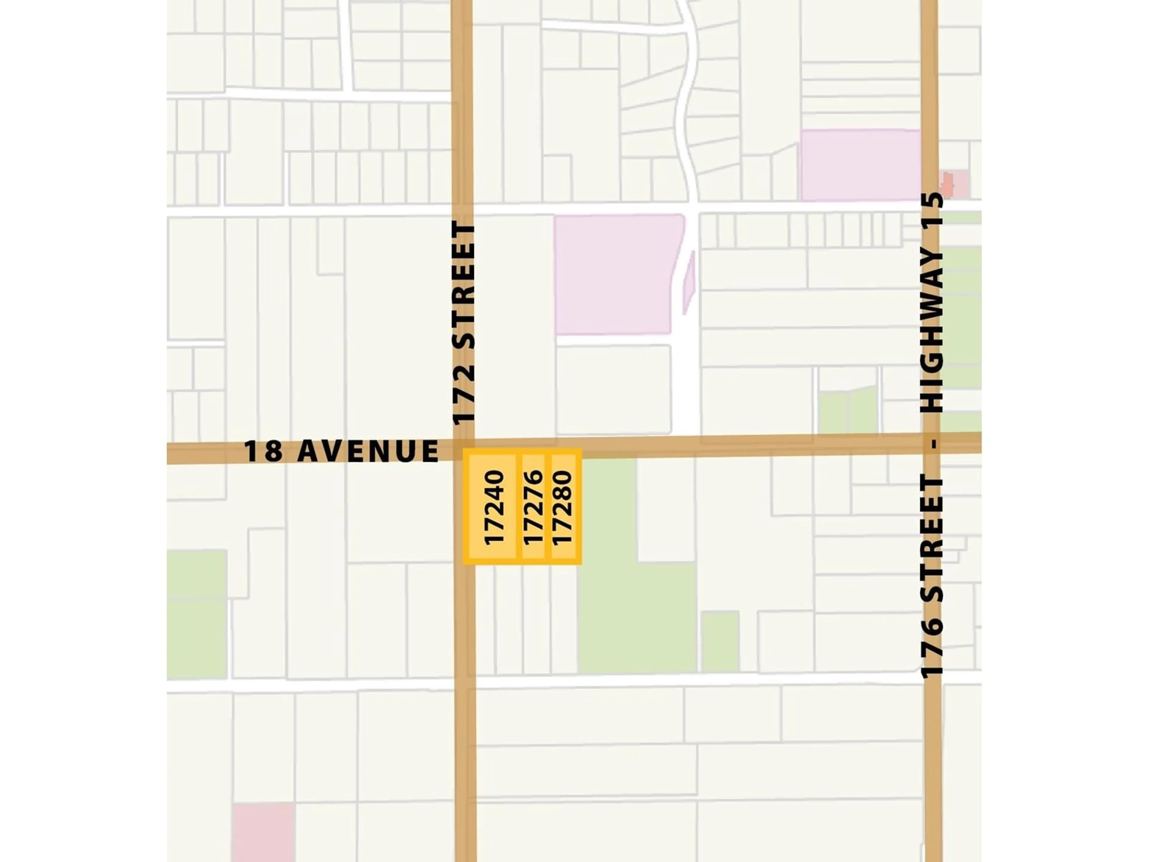 Picture of a map for 17240 18 AVENUE, Surrey British Columbia V3Z9M2