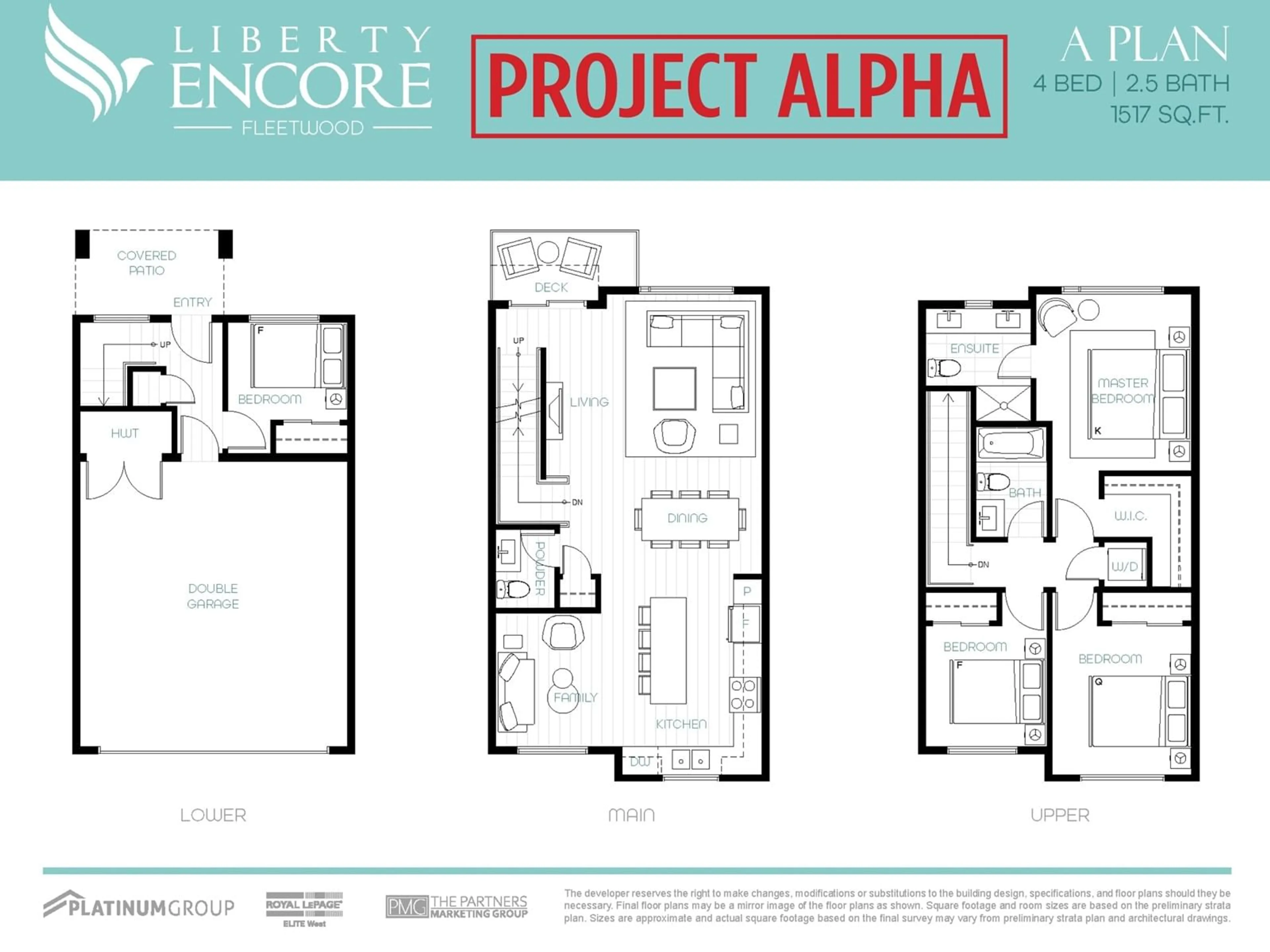 Floor plan for 18 17155 79A AVENUE, Surrey British Columbia V0V0V0