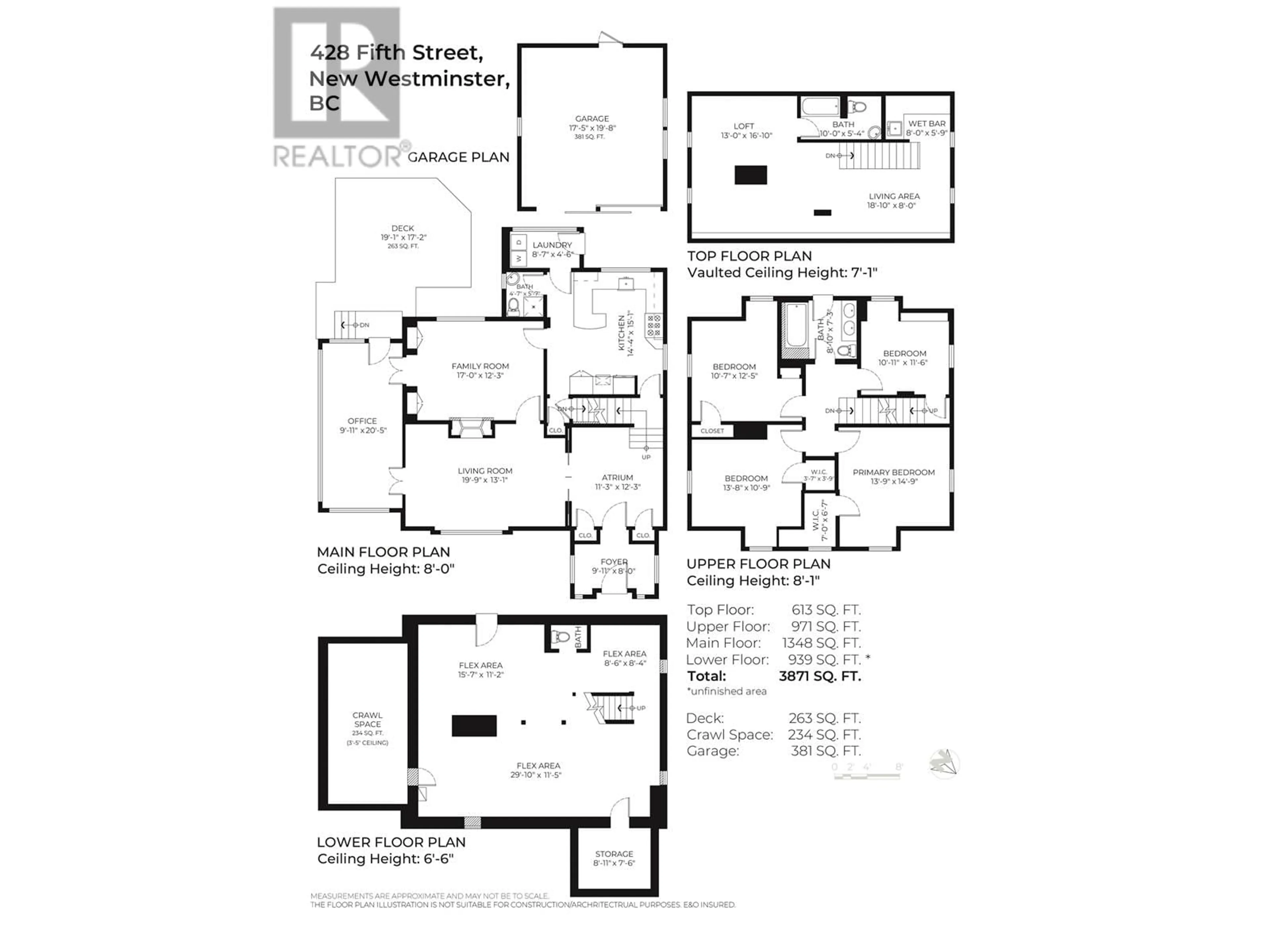 Floor plan for 428 FIFTH STREET, New Westminster British Columbia V3L2X6