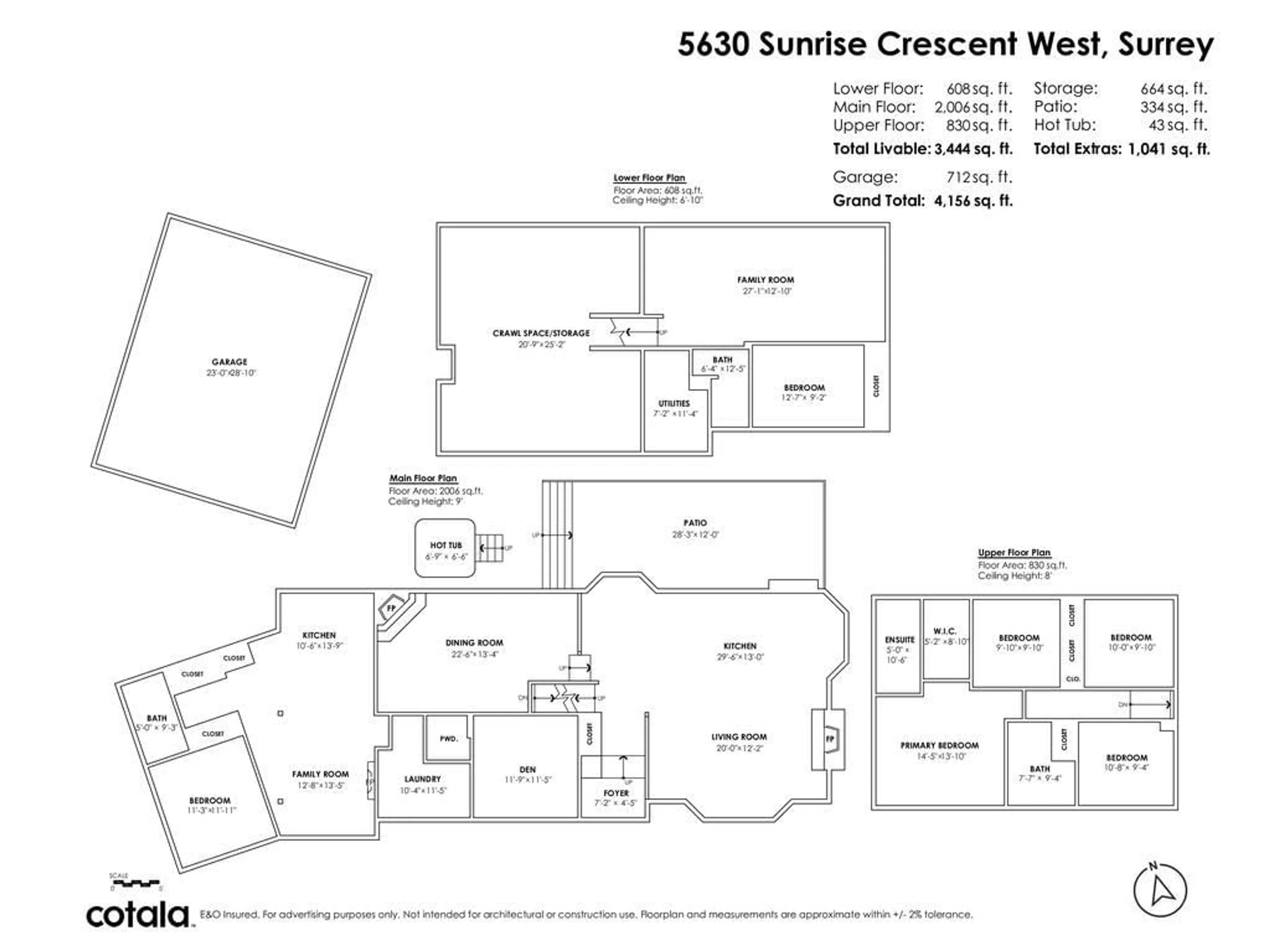 Floor plan for 5630 W SUNRISE CRESCENT, Surrey British Columbia V3S7M5