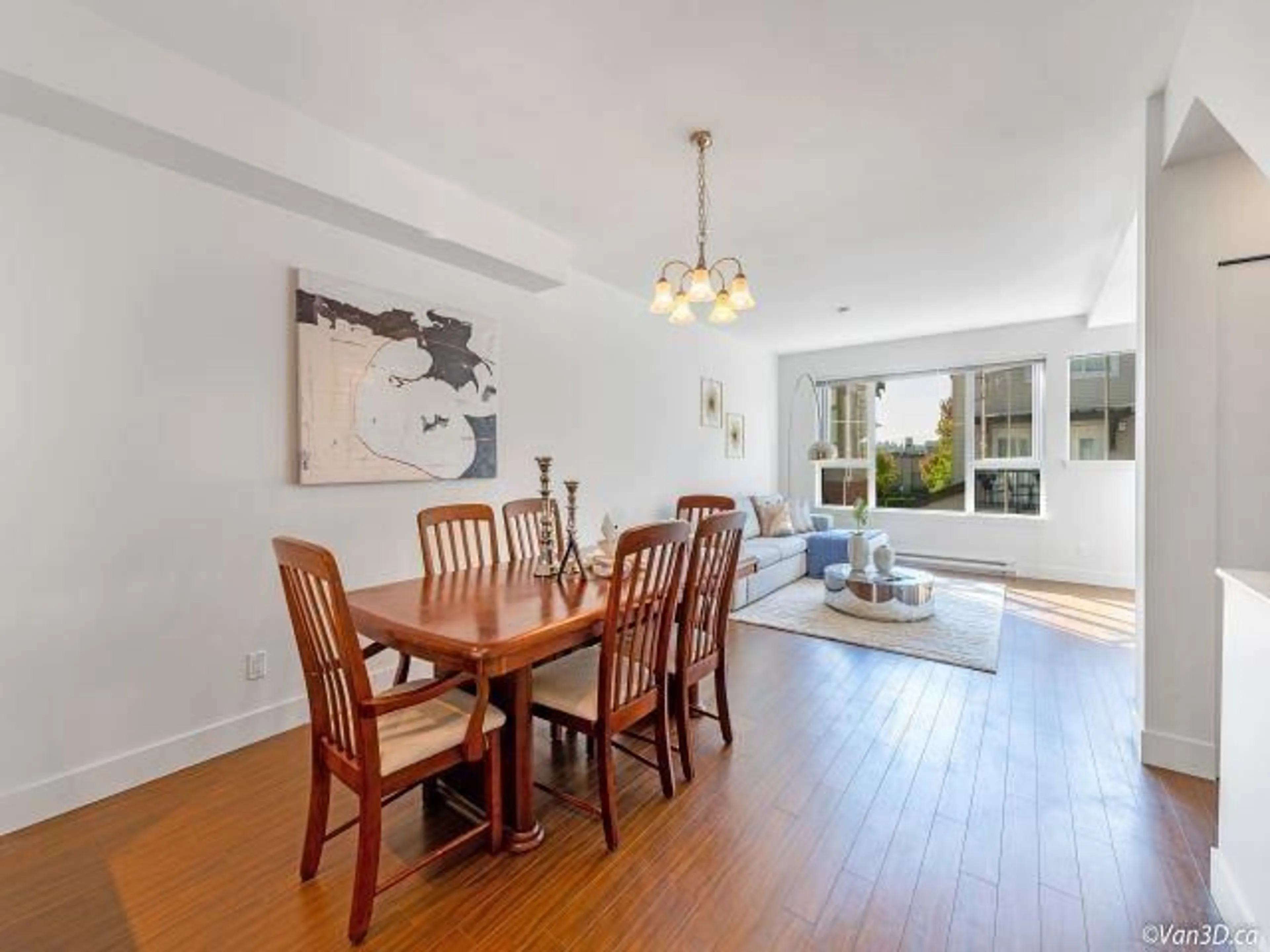 Dining room, wood/laminate floor for 143 - 2450 161A, Surrey British Columbia V3Z8K4