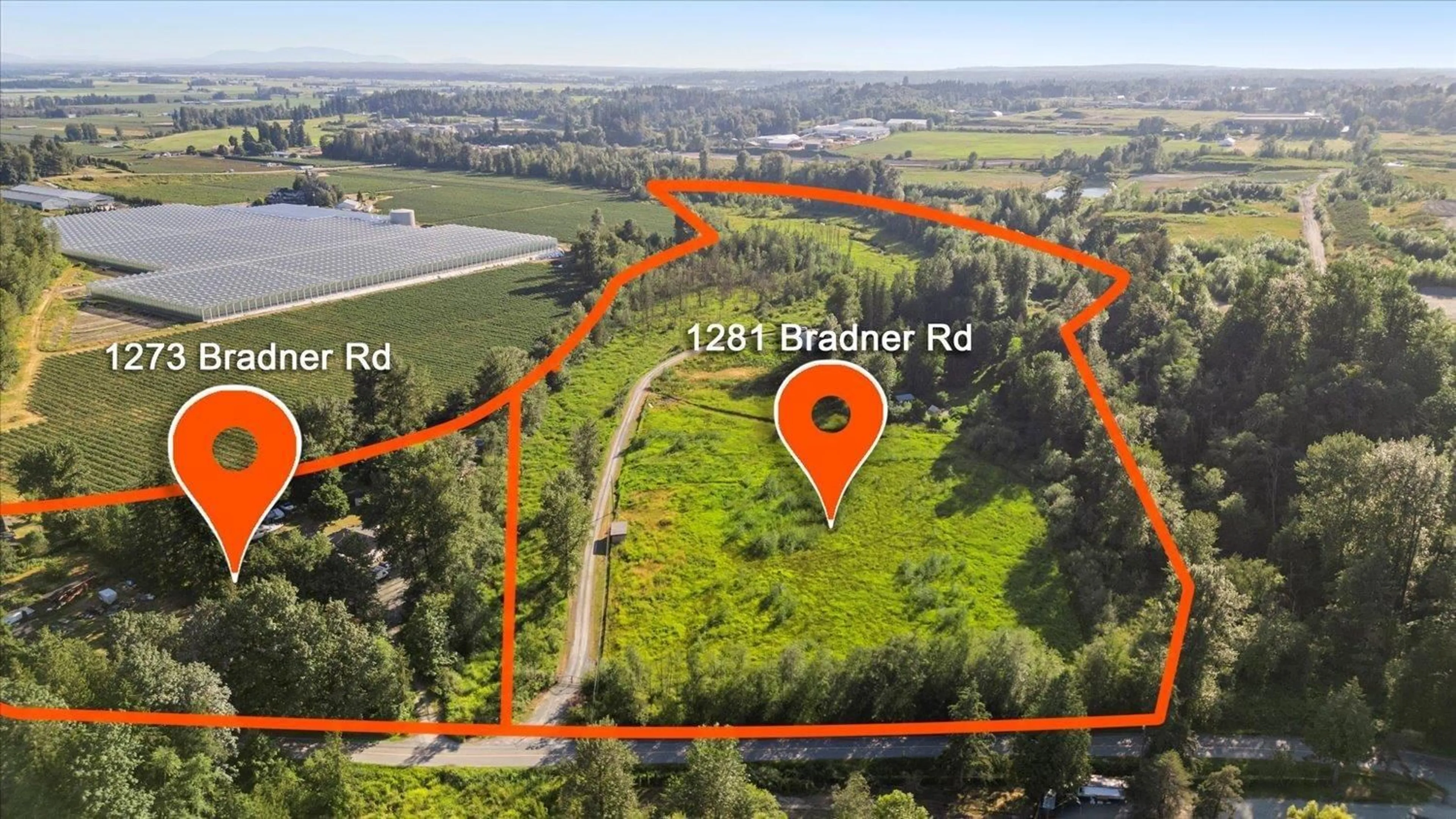 Picture of a map for 1281- 1273 BRADNER ROAD, Abbotsford British Columbia V4X2N3