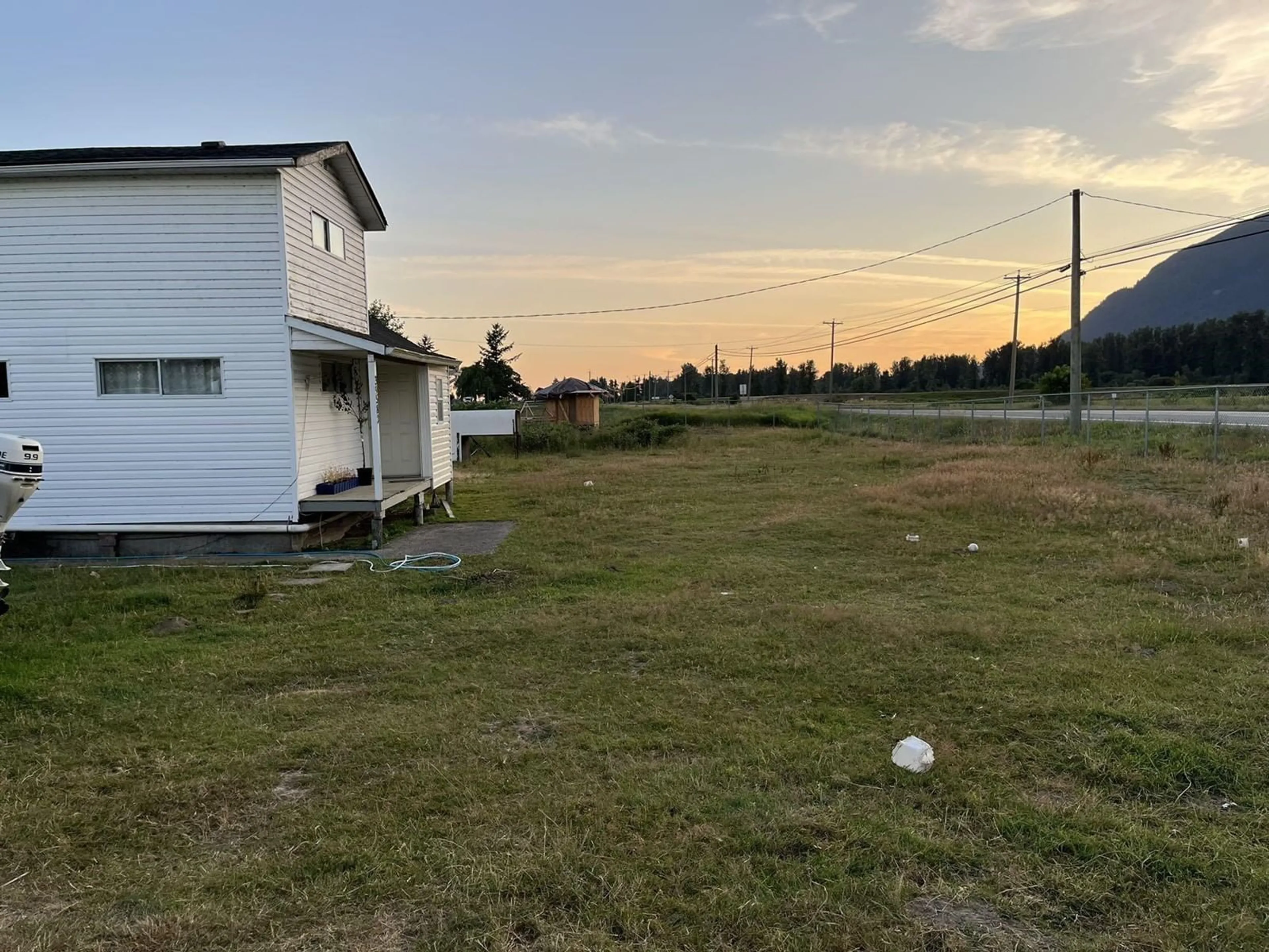 Frontside or backside of a home, the fenced backyard for 39582 LOUGHEED HIGHWAY, Mission British Columbia V0M1G0