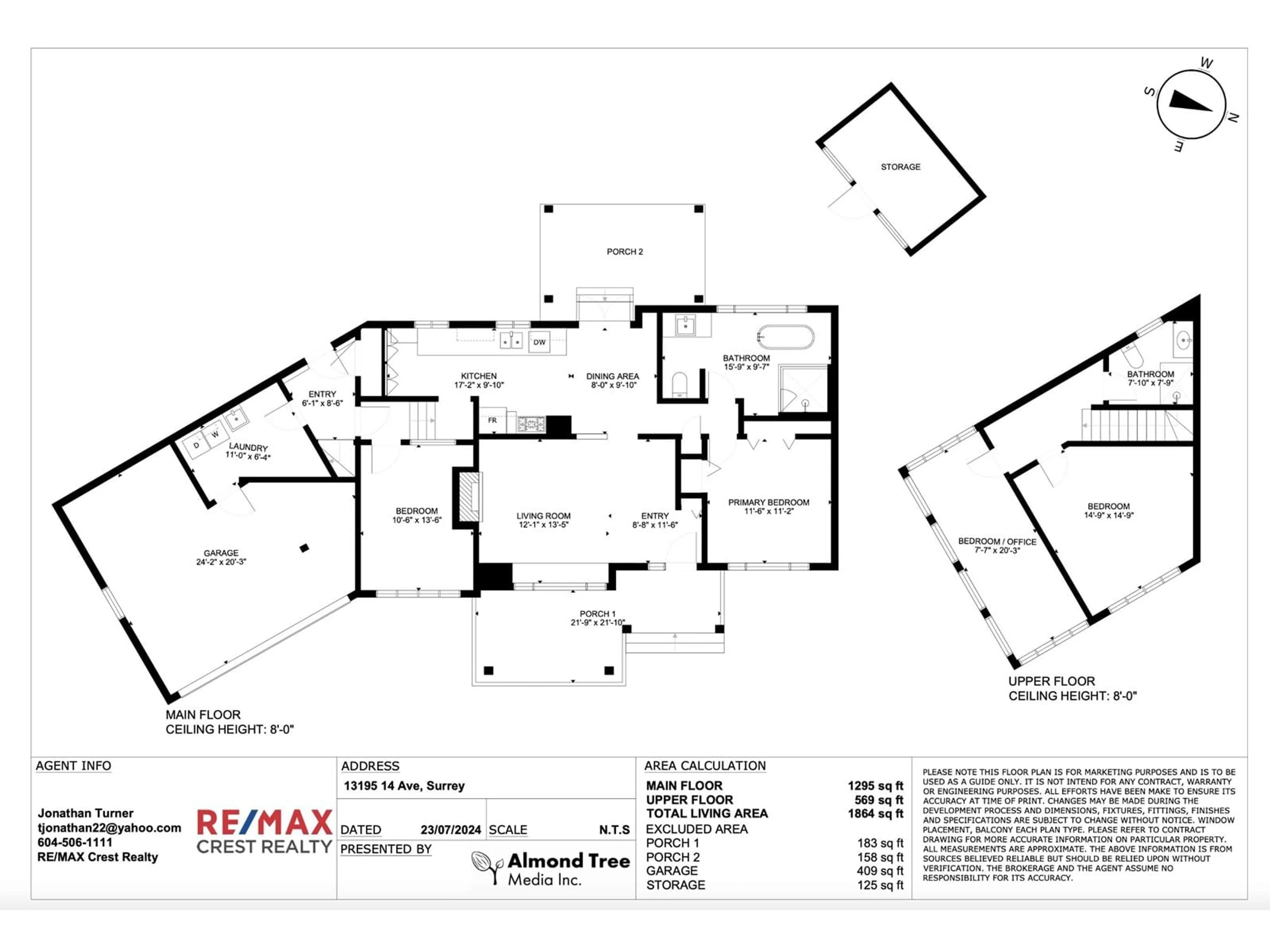 Floor plan for 13195 14 AVENUE, Surrey British Columbia V4A1G6