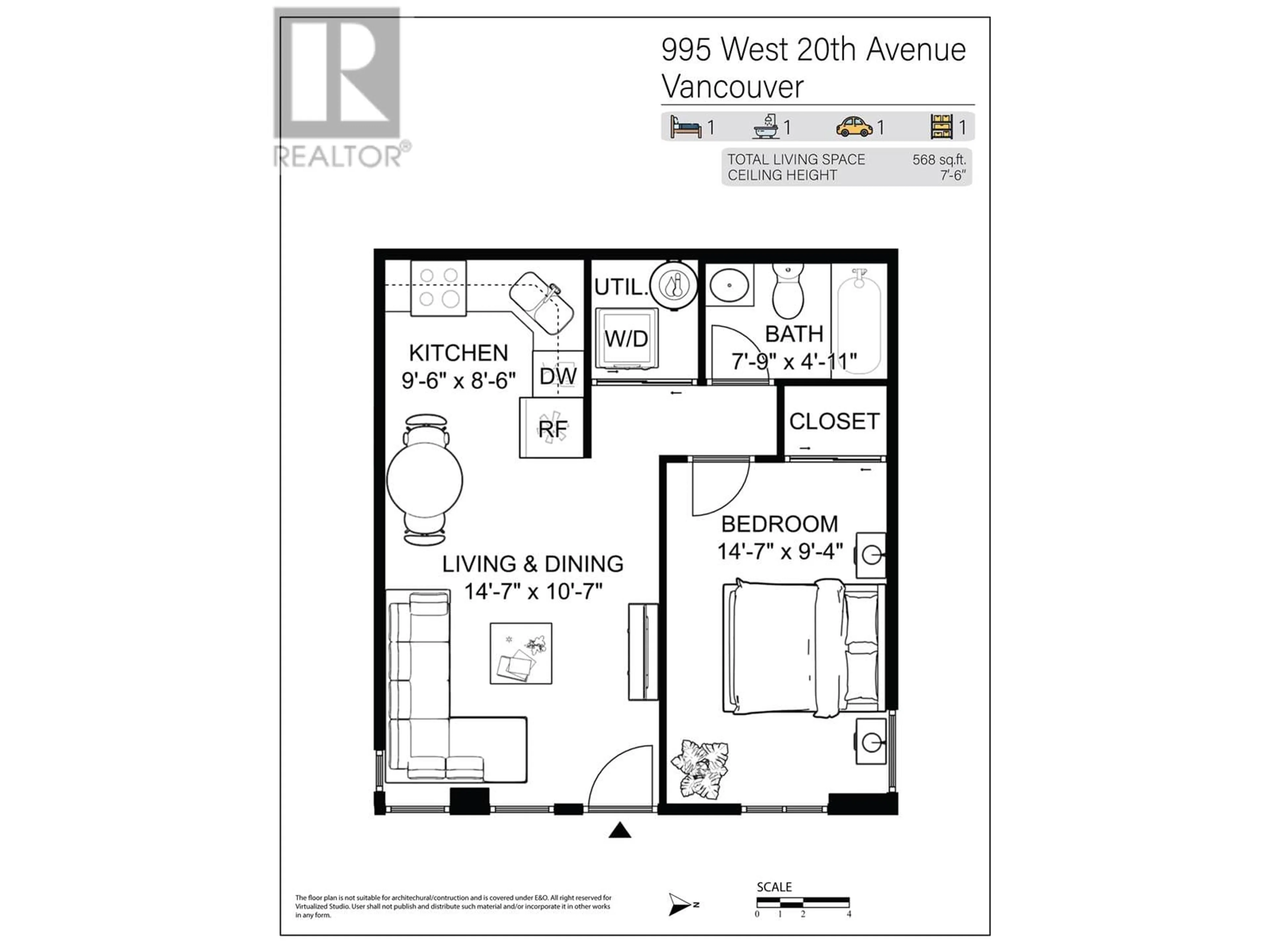 Floor plan for 995 W 20TH AVENUE, Vancouver British Columbia V5Z1Y4