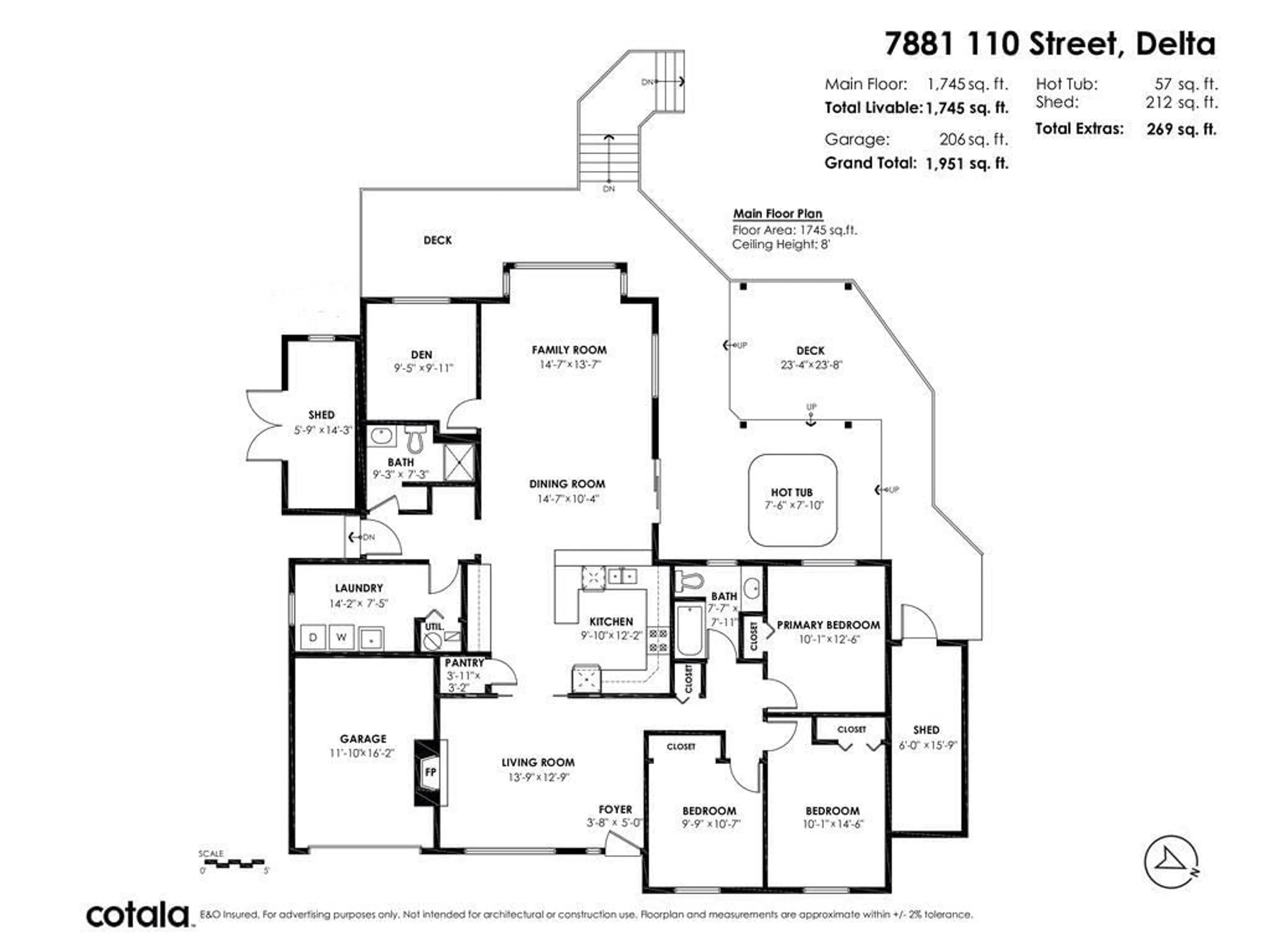 Floor plan for 7881 110 STREET, Delta British Columbia V4C4H6