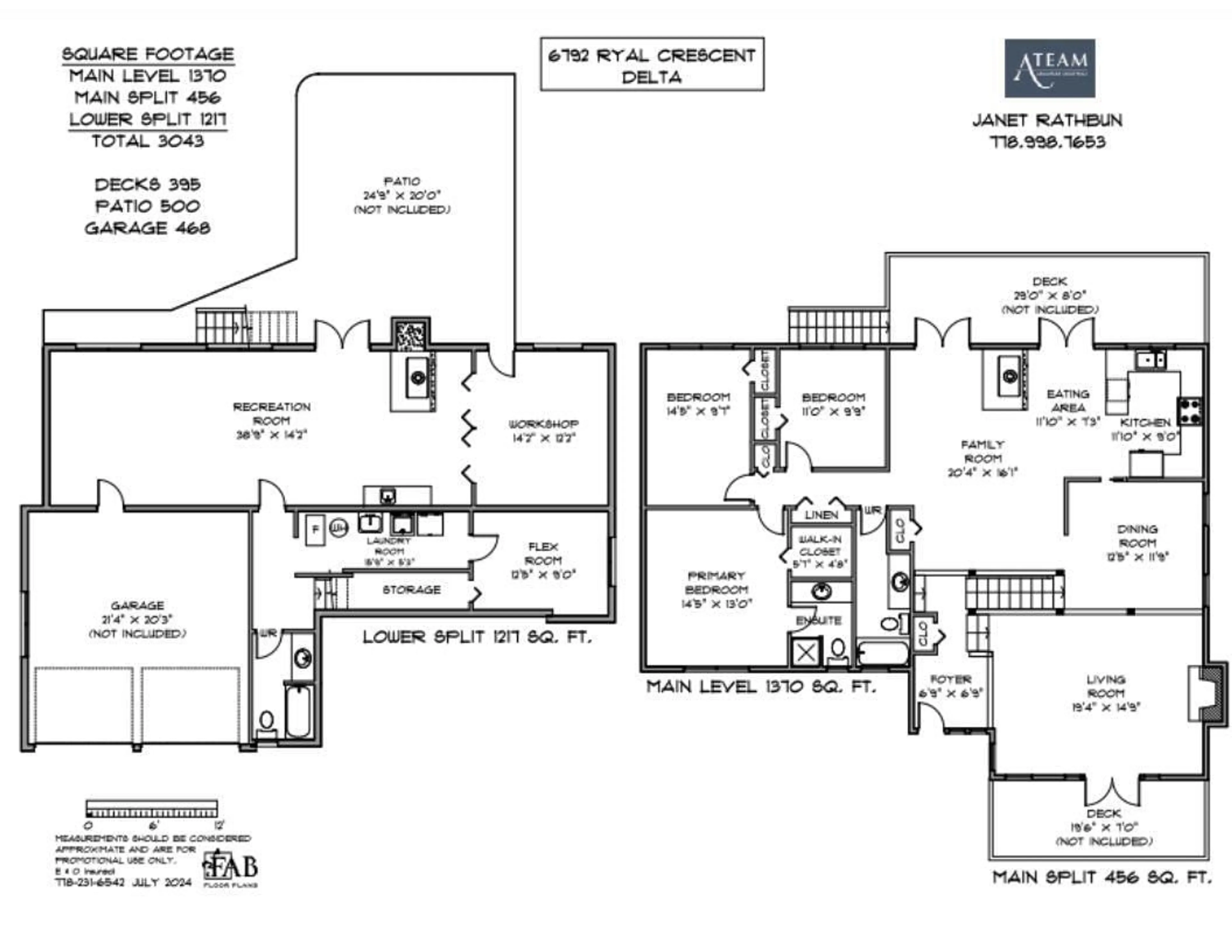 Floor plan for 6792 RYALL CRESCENT, Delta British Columbia V4E1M4