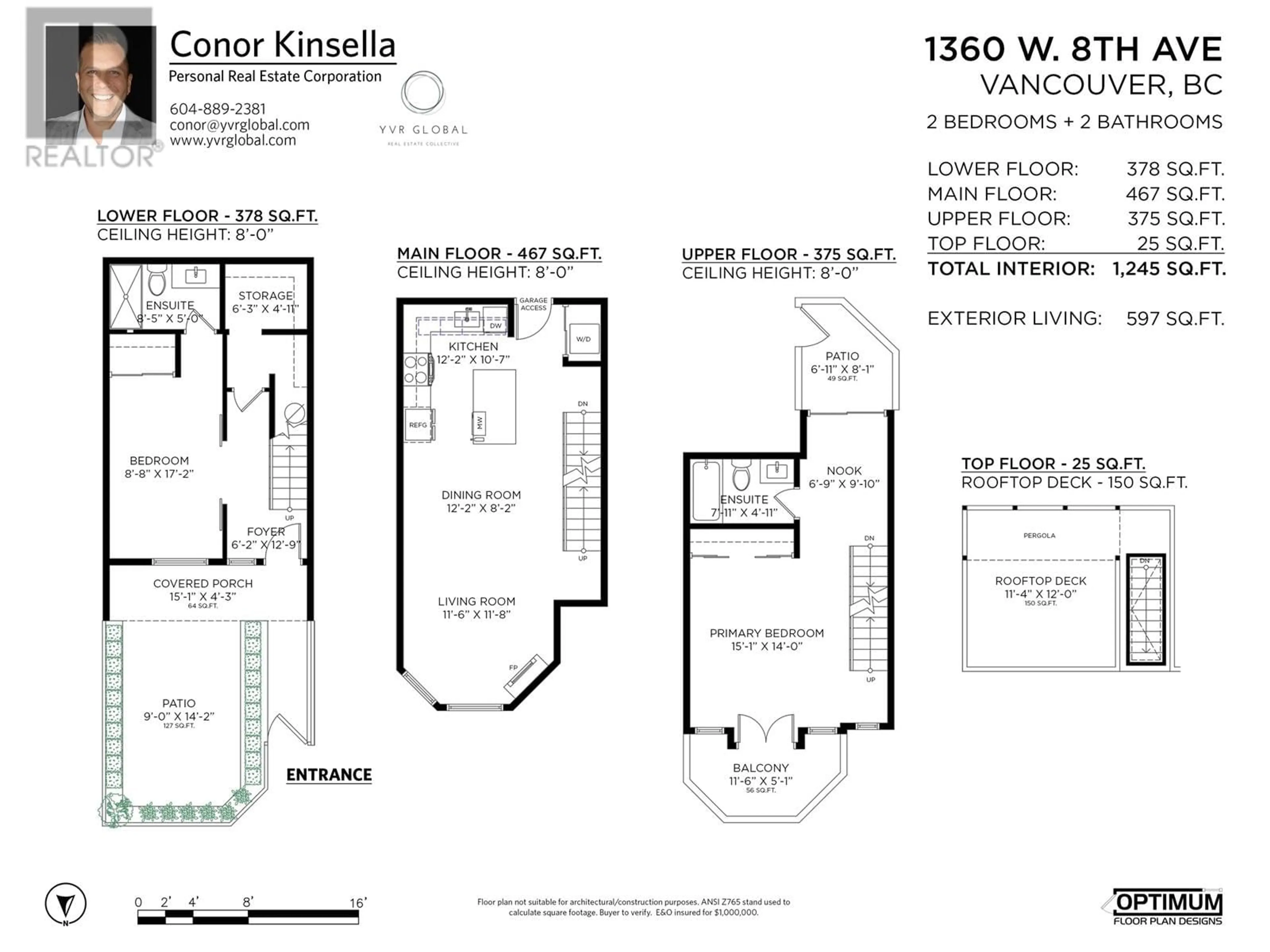 Floor plan for 1360 W 8TH AVENUE, Vancouver British Columbia V6H4A6