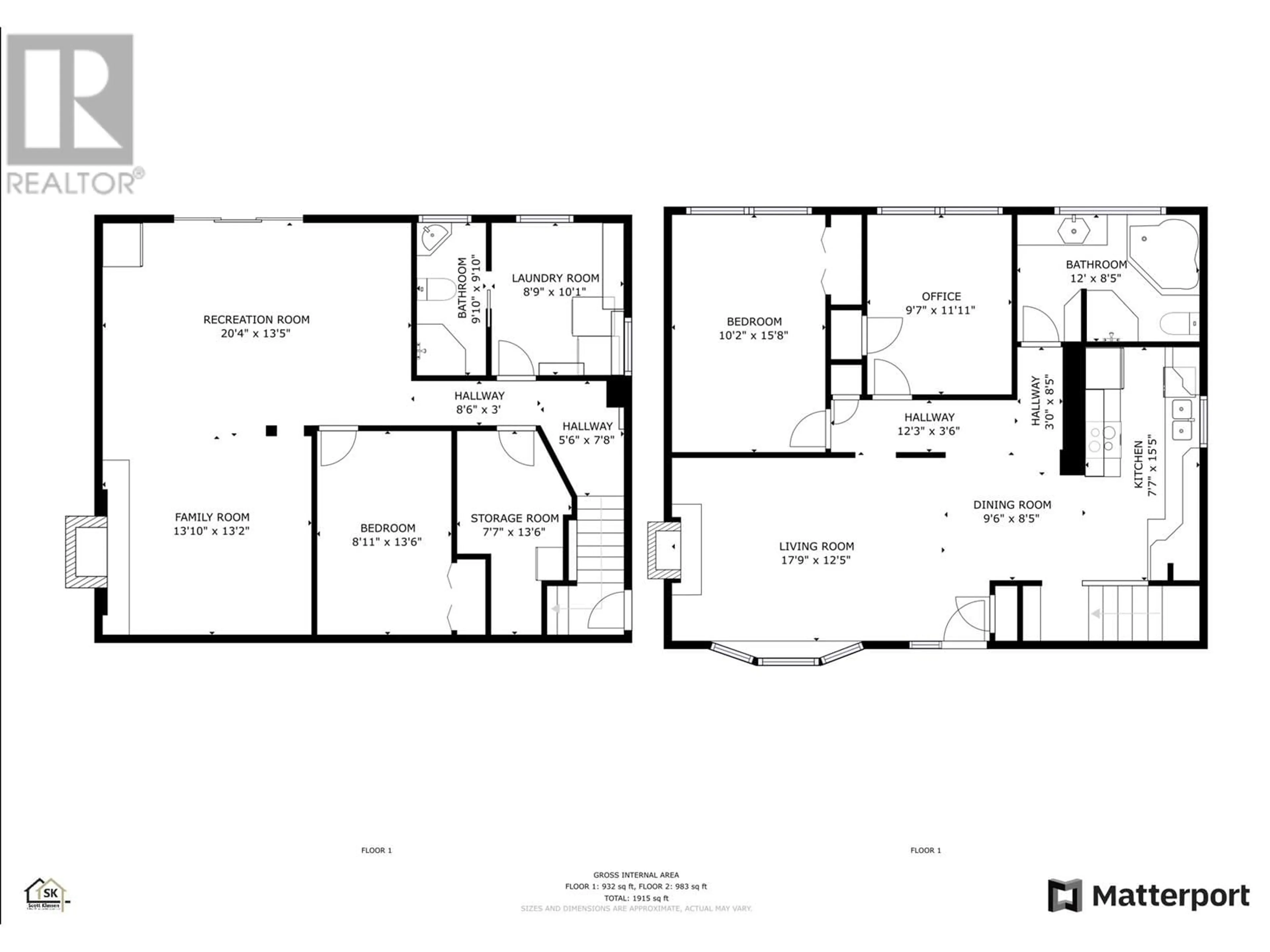 Floor plan for 1250 JOHNSTON AVENUE, Quesnel British Columbia V2J3C5