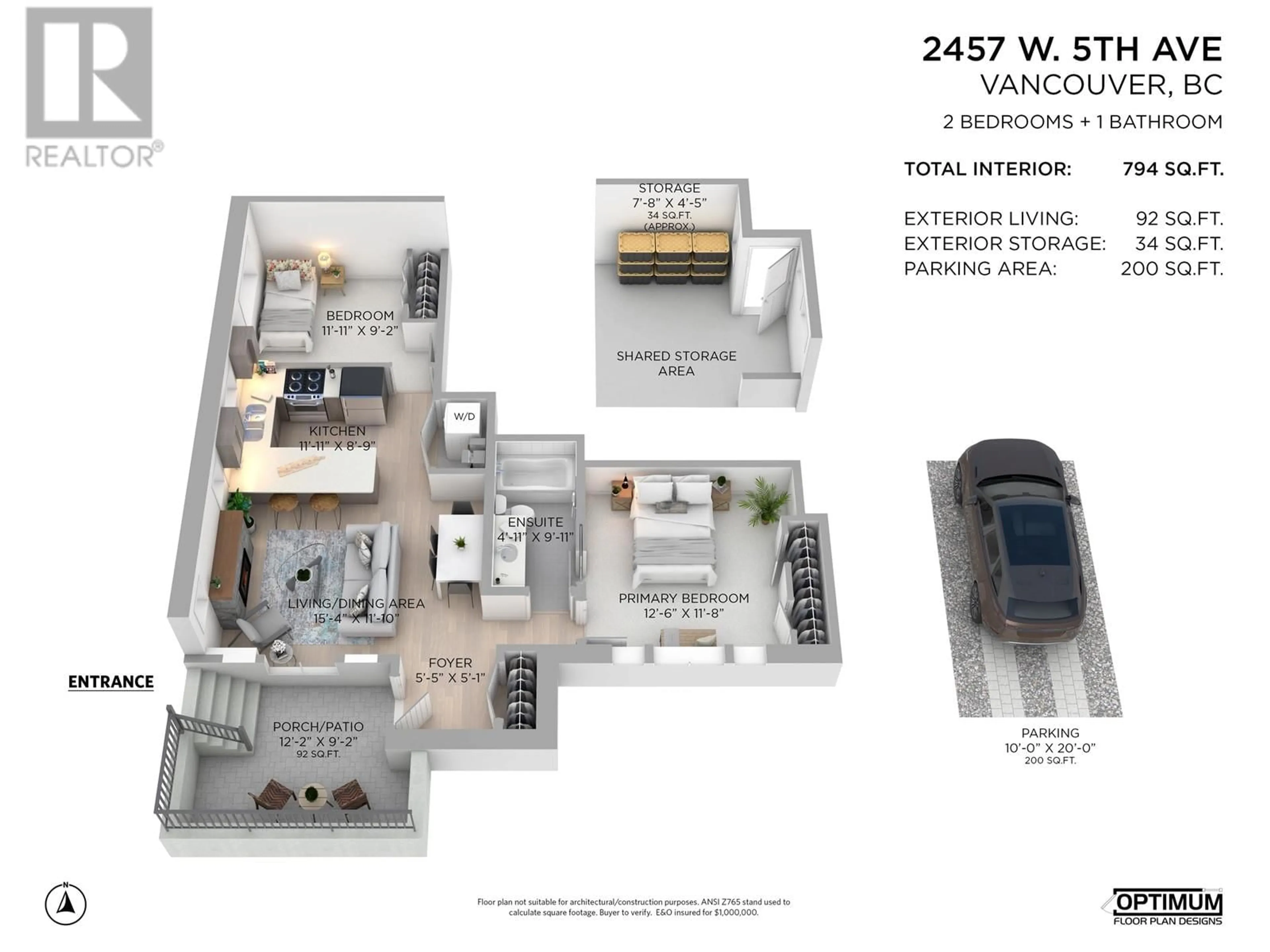 Floor plan for 2457 W 5TH AVENUE, Vancouver British Columbia V6K1S7