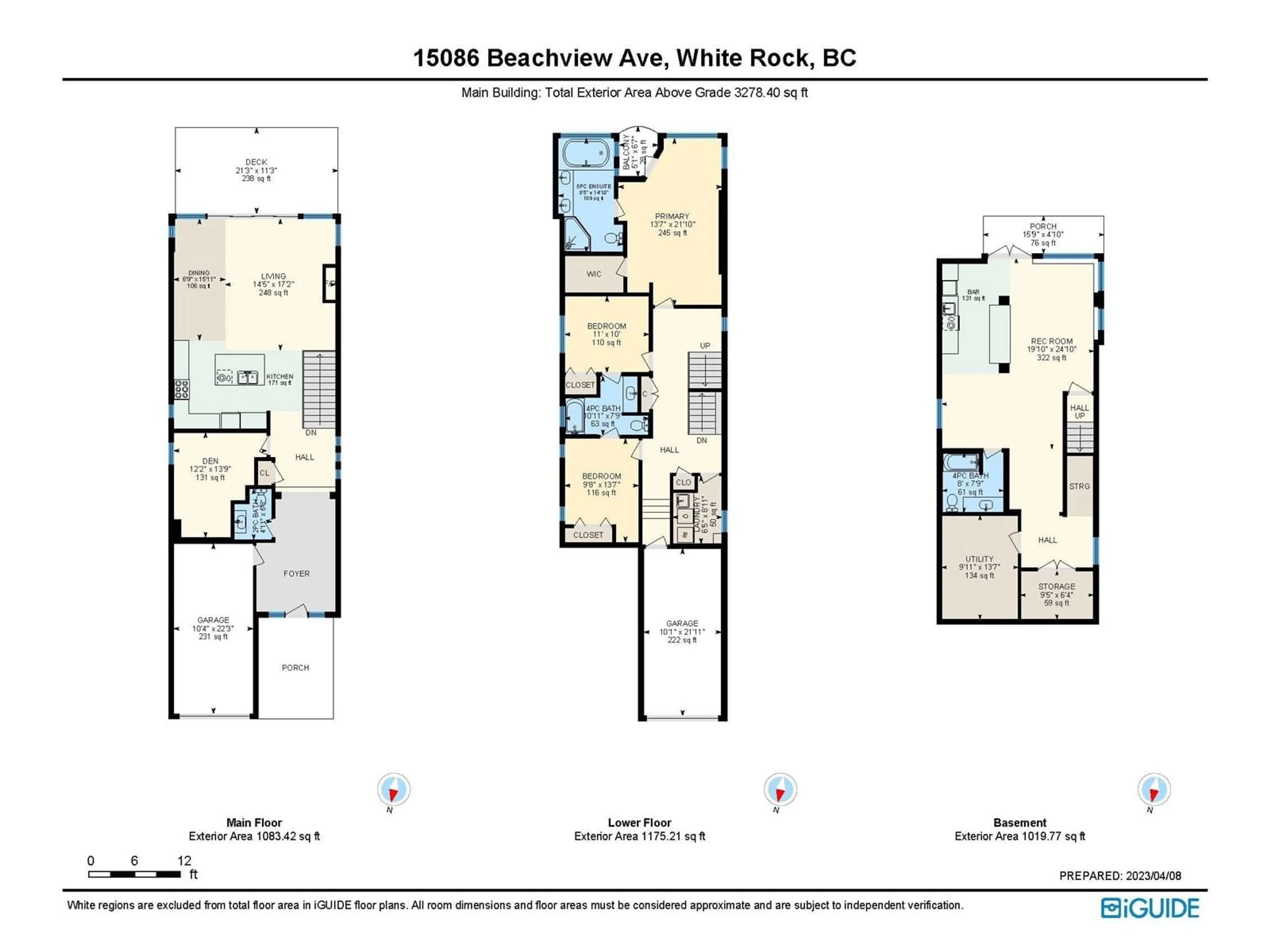 Floor plan for 15086 BEACHVIEW AVENUE, White Rock British Columbia V4B1P4