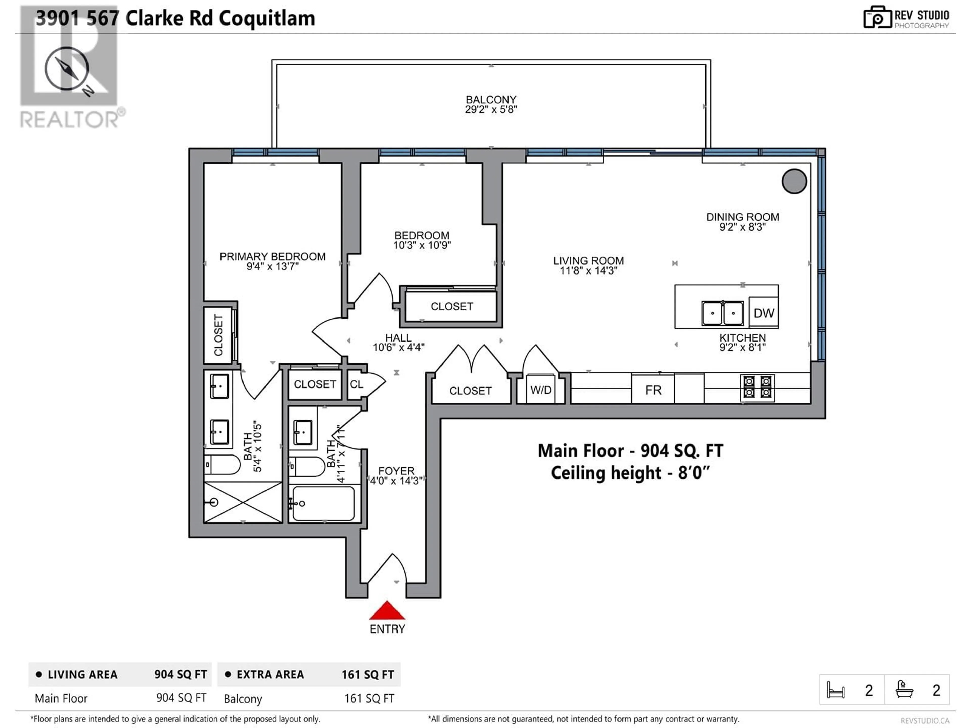 Floor plan for 3901 567 CLARKE ROAD, Coquitlam British Columbia V3J0K7