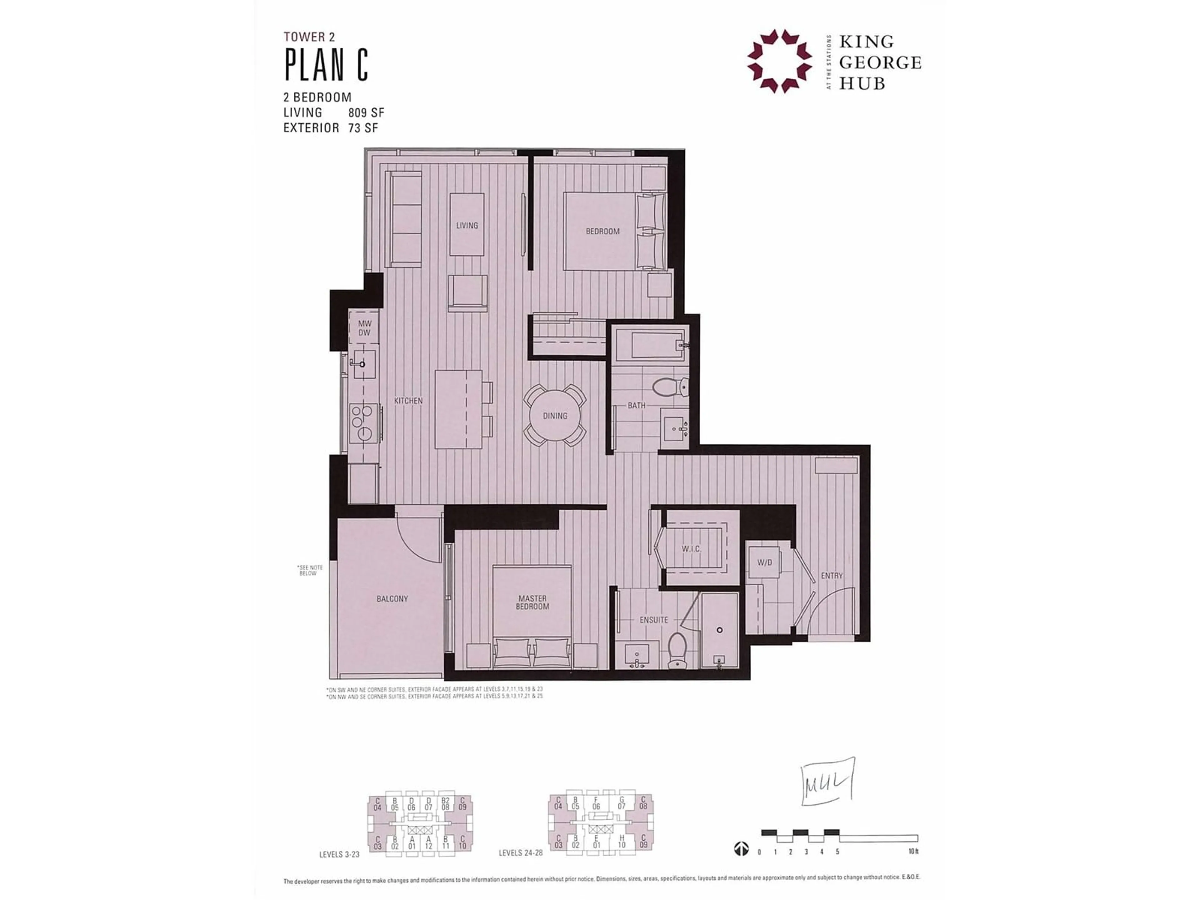 Floor plan for 1203 13655 FRASER HIGHWAY, Surrey British Columbia V3T0P8