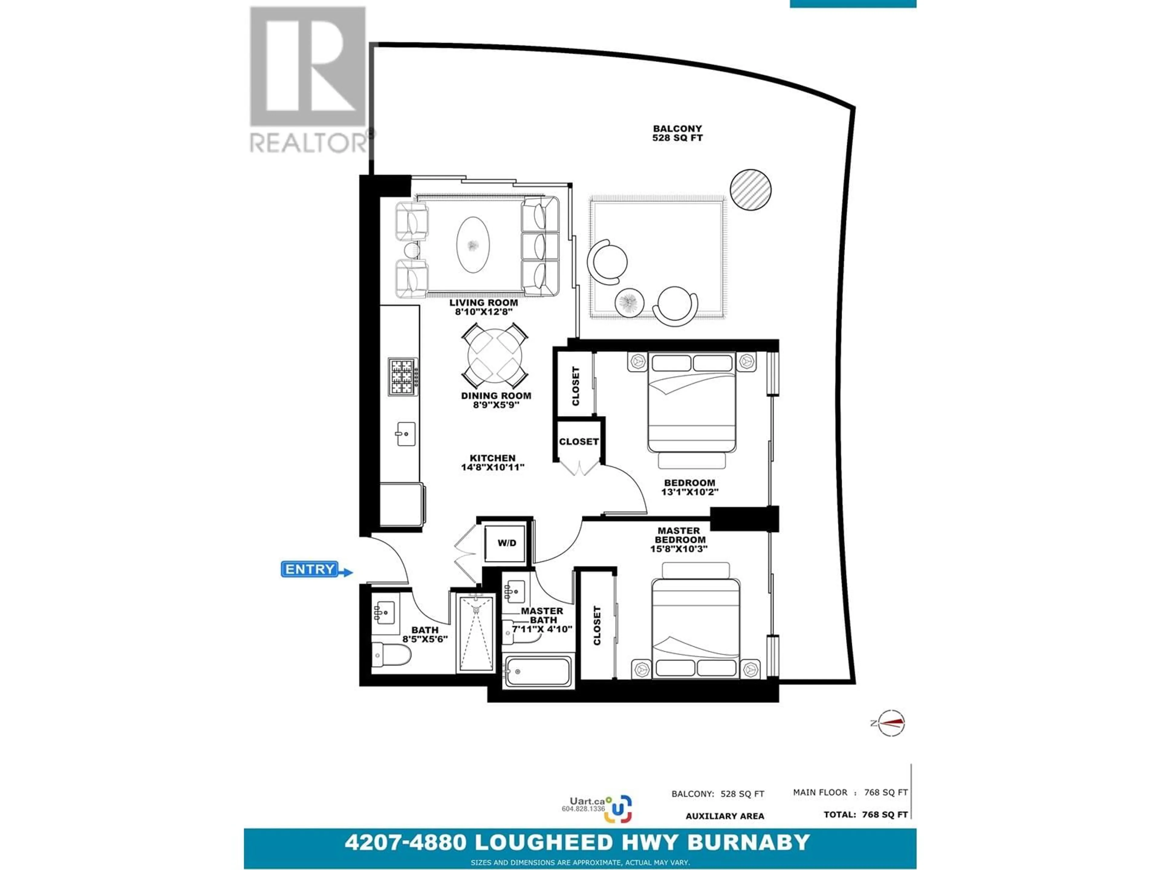 Floor plan for 4207 4880 LOUGHEED HIGHWAY, Burnaby British Columbia V5C0N2