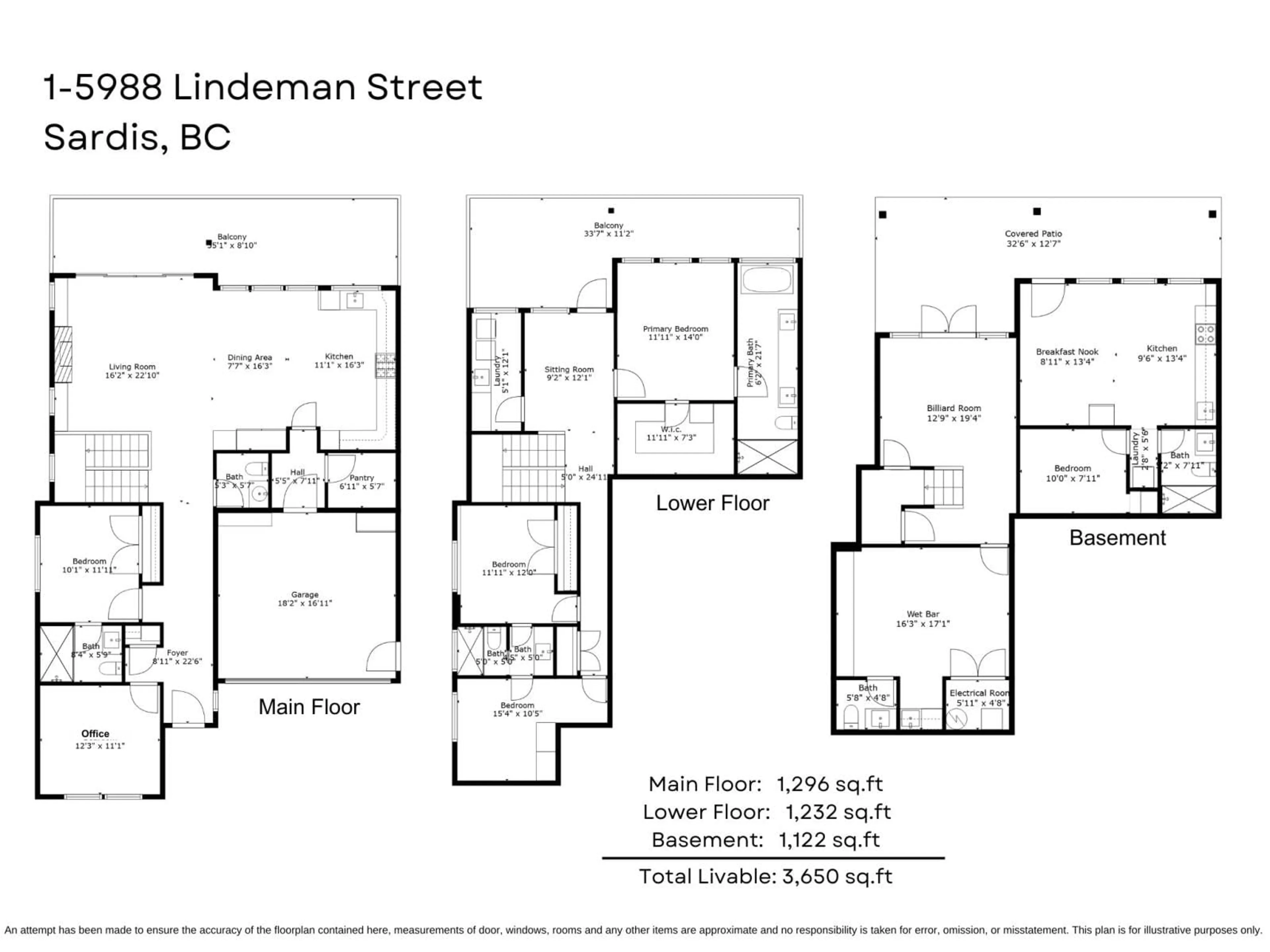 Floor plan for 1 5988 LINDEMAN STREET, Chilliwack British Columbia V2R0R9
