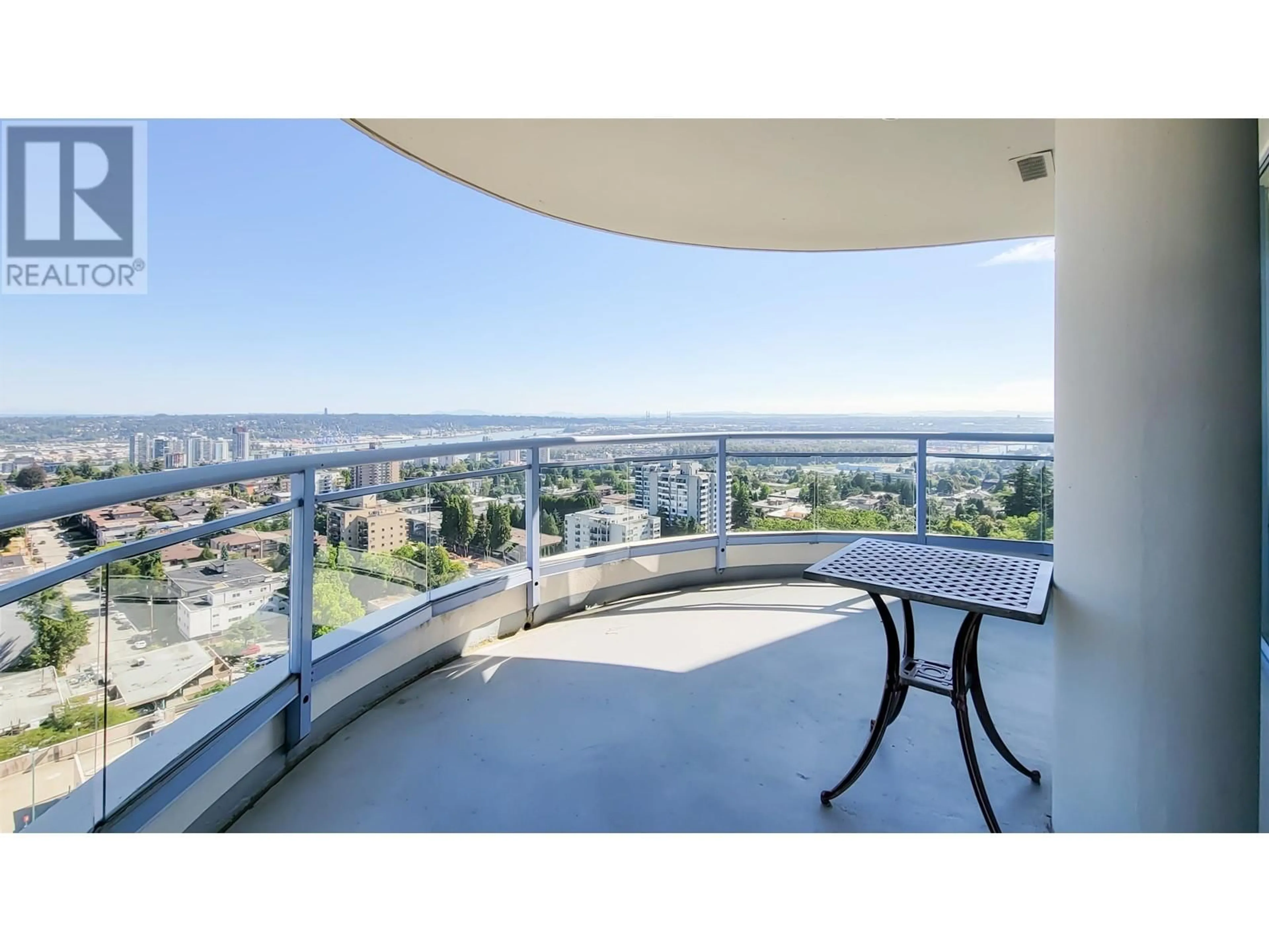 Balcony in the apartment for 2203 739 PRINCESS STREET, New Westminster British Columbia V3M6V6