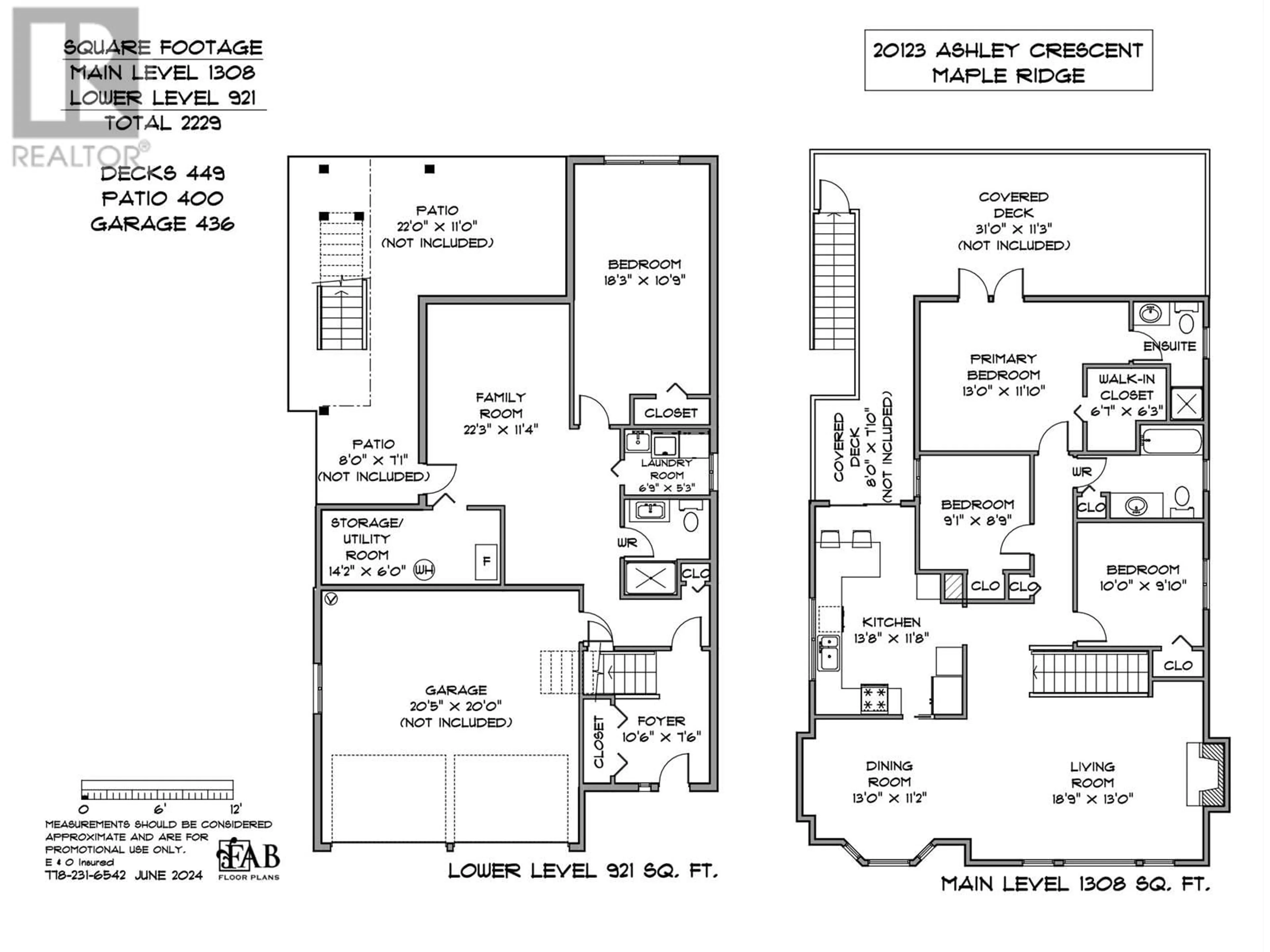 Floor plan for 20123 ASHLEY CRESCENT, Maple Ridge British Columbia V2X0P4