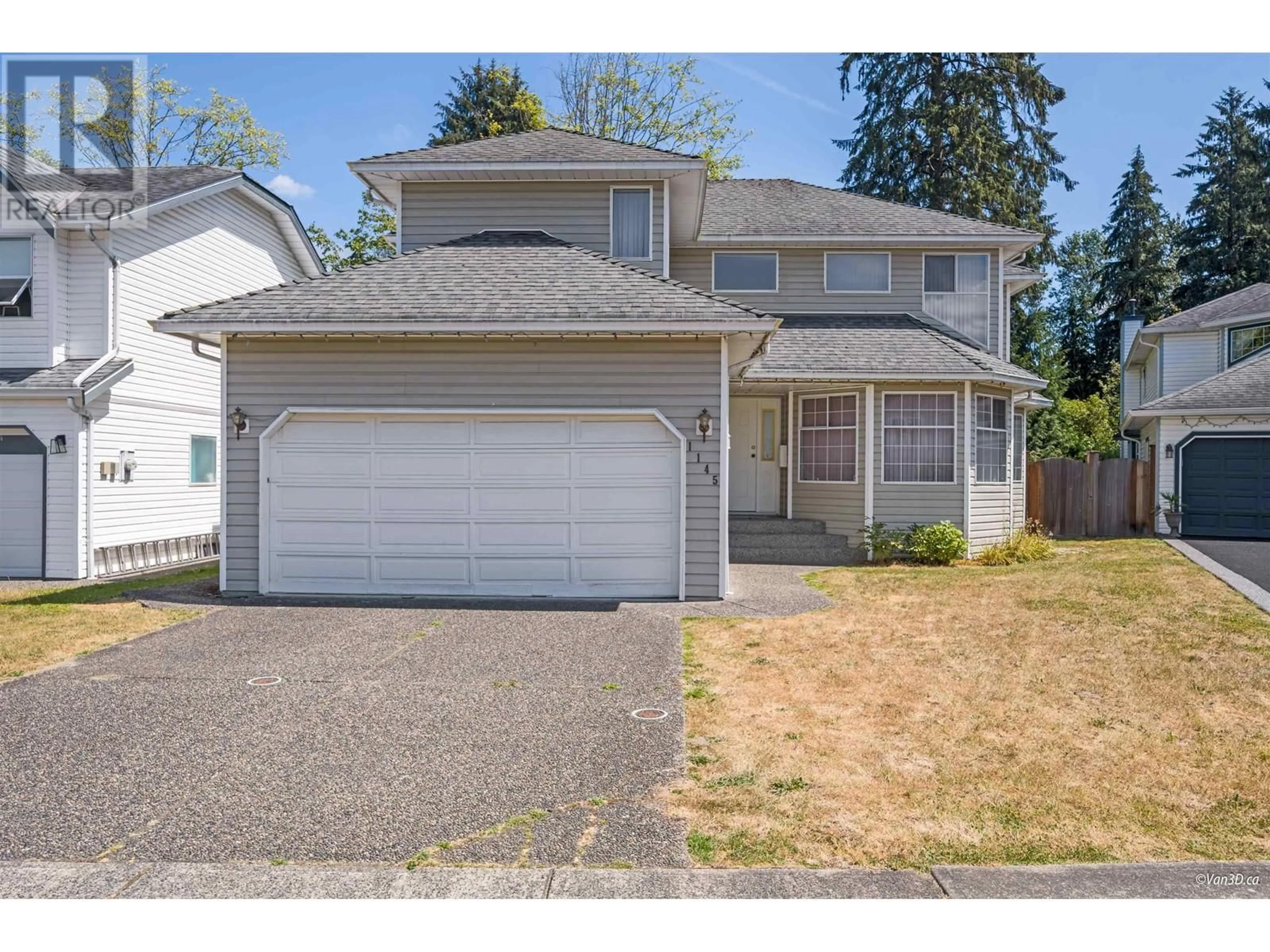 Frontside or backside of a home, the street view for 1145 WOODBINE PLACE, Coquitlam British Columbia V3B7A1