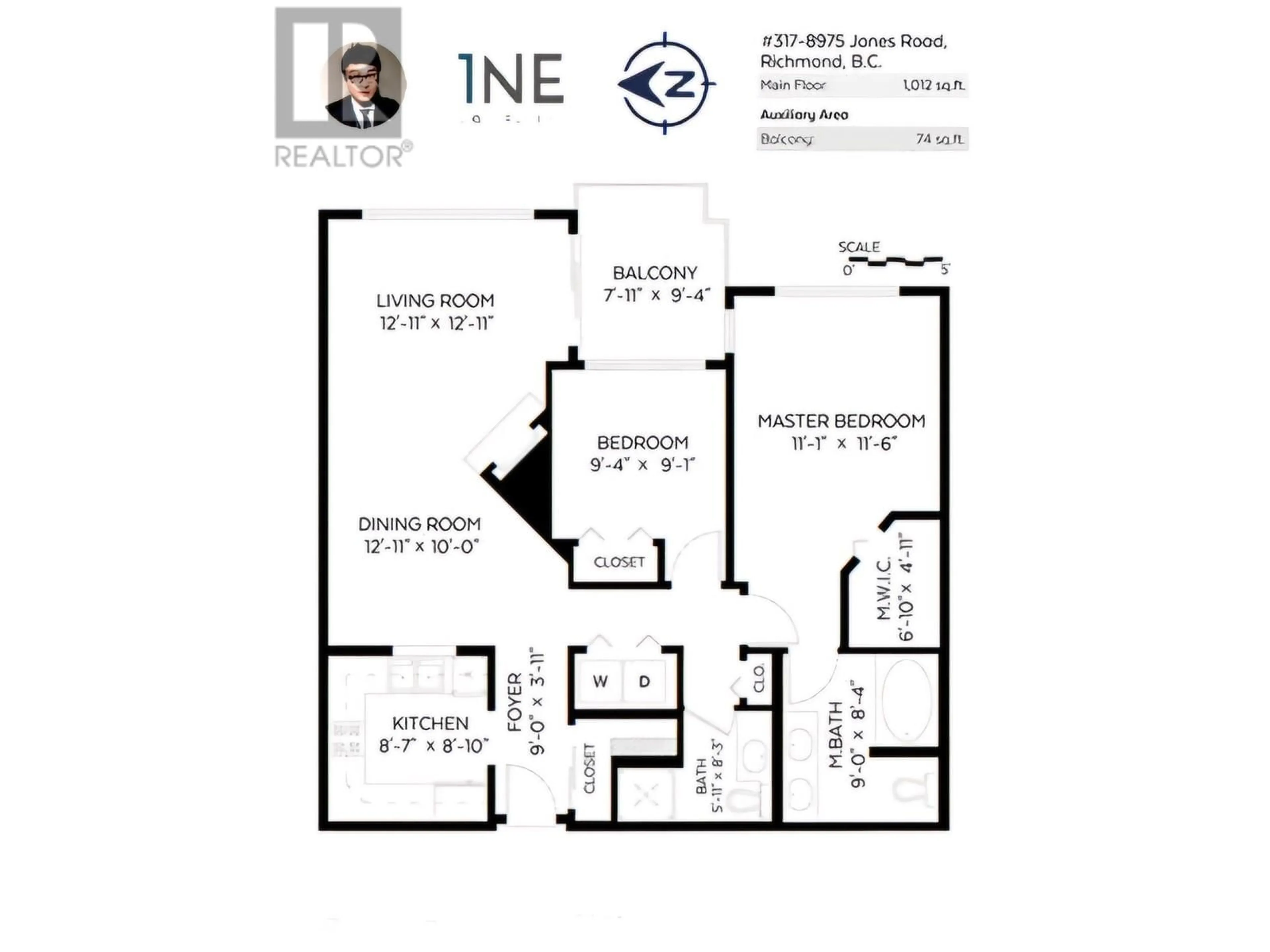 Floor plan for 317 8975 JONES ROAD, Richmond British Columbia V6Y3Y7