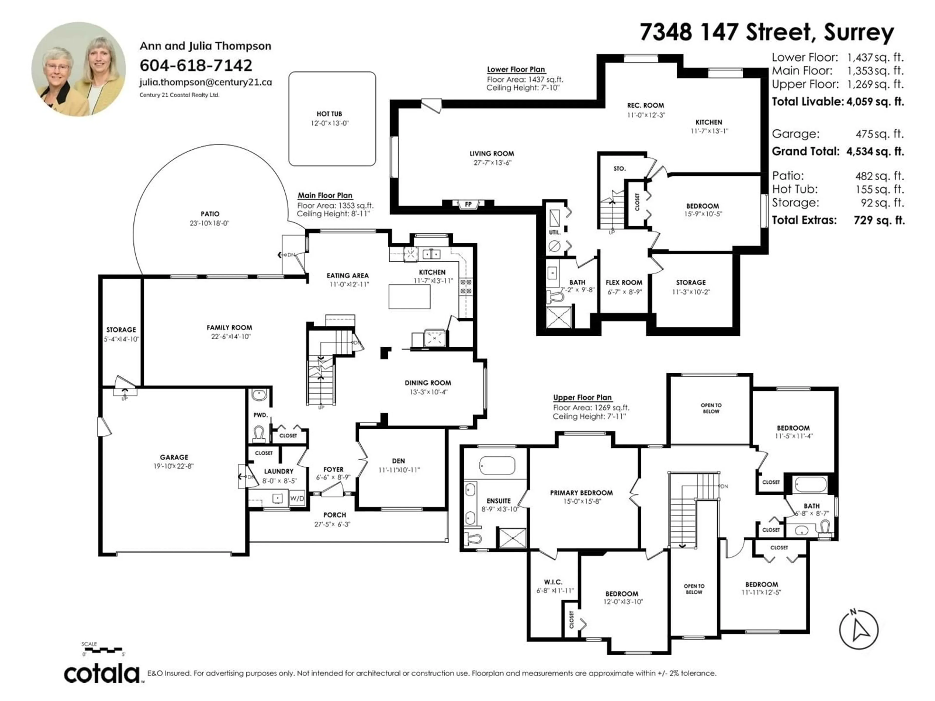 Floor plan for 7348 147 STREET, Surrey British Columbia V3S9G4