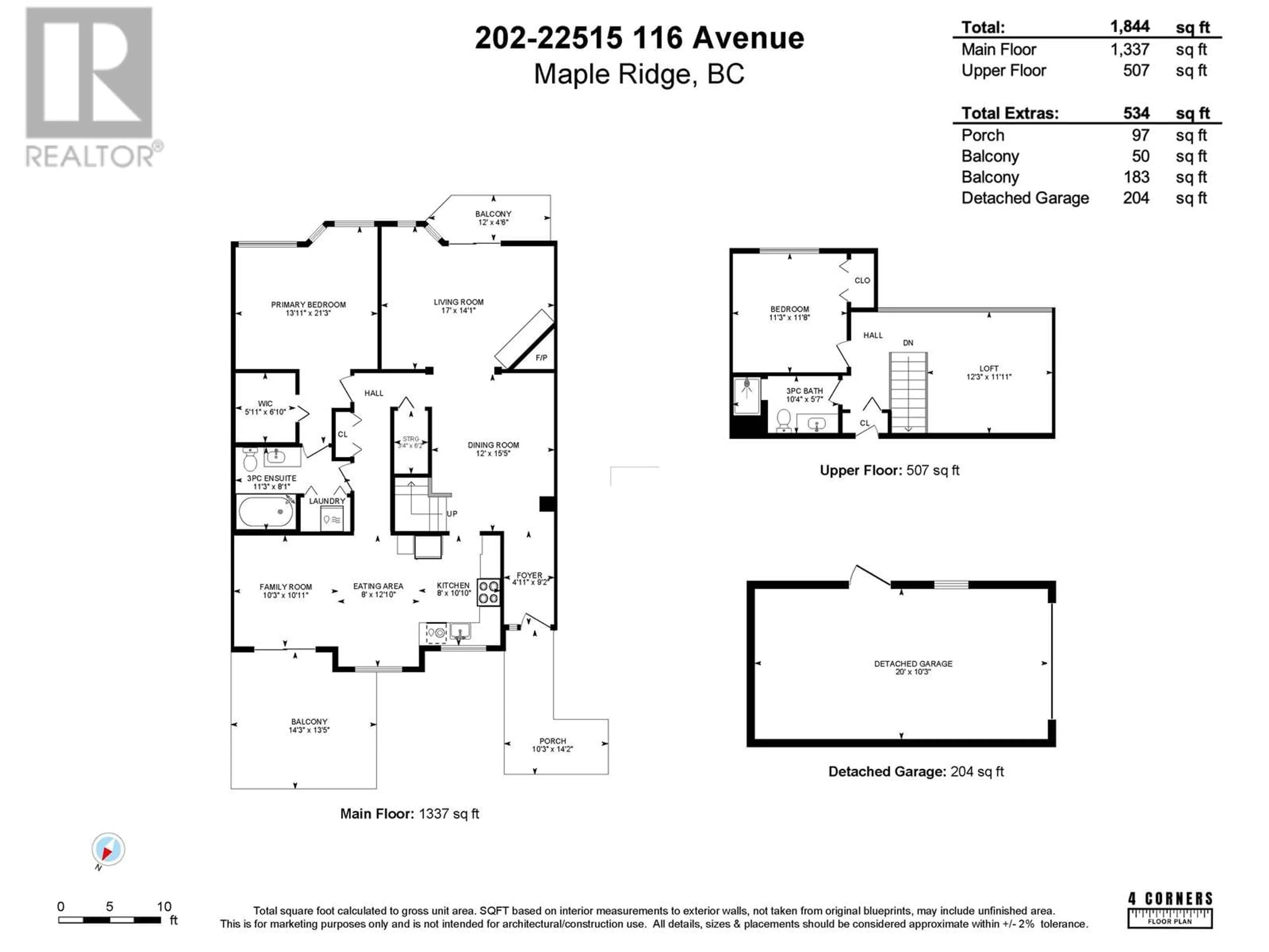 Floor plan for 202 22515 116 AVENUE, Maple Ridge British Columbia V2X9V1