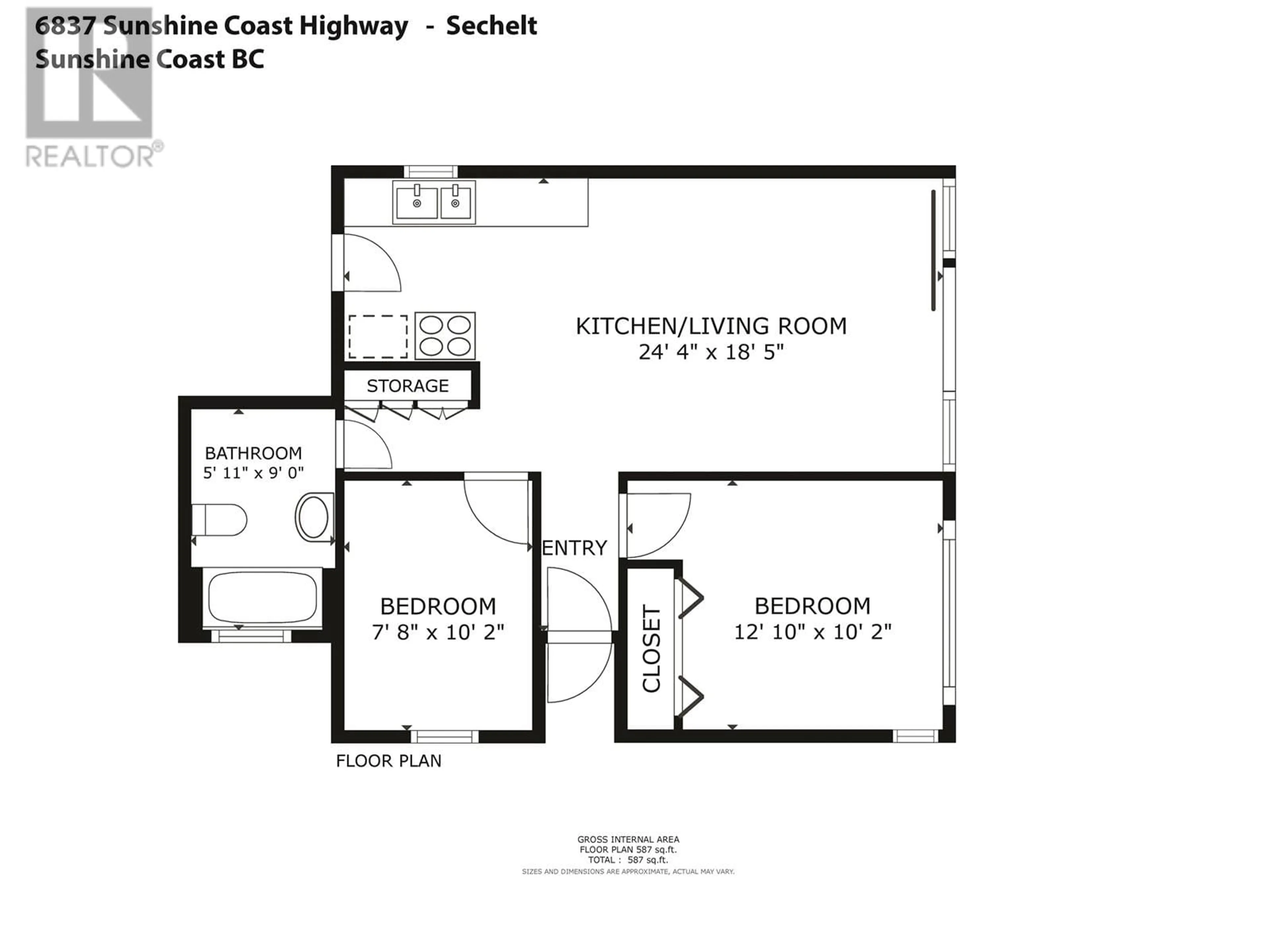 Floor plan for 6837-6839 SUNSHINE COAST HIGHWAY, Sechelt British Columbia V7Z0T2