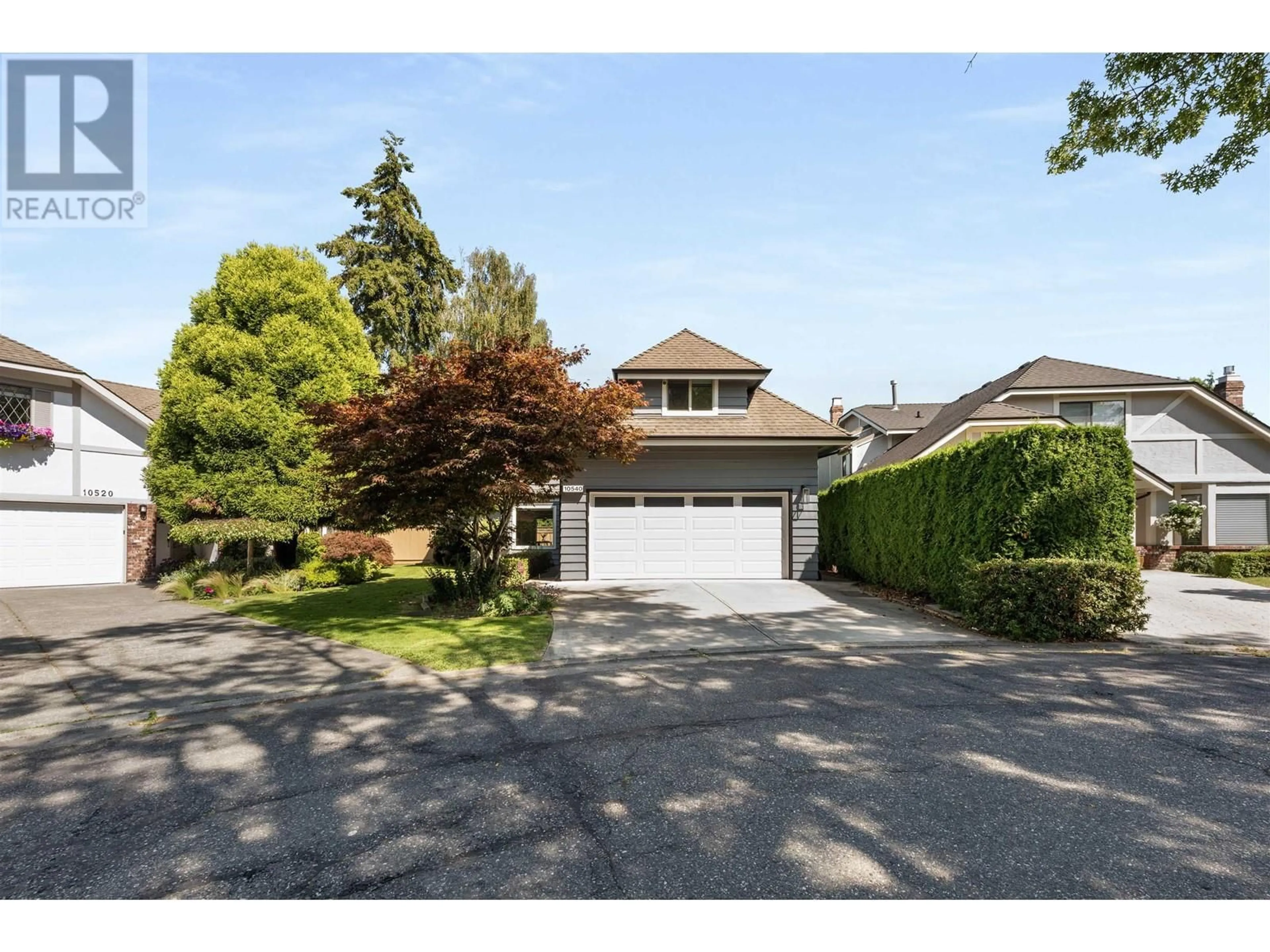 Frontside or backside of a home, the fenced backyard for 10540 GAUNT COURT, Richmond British Columbia V7E5E9