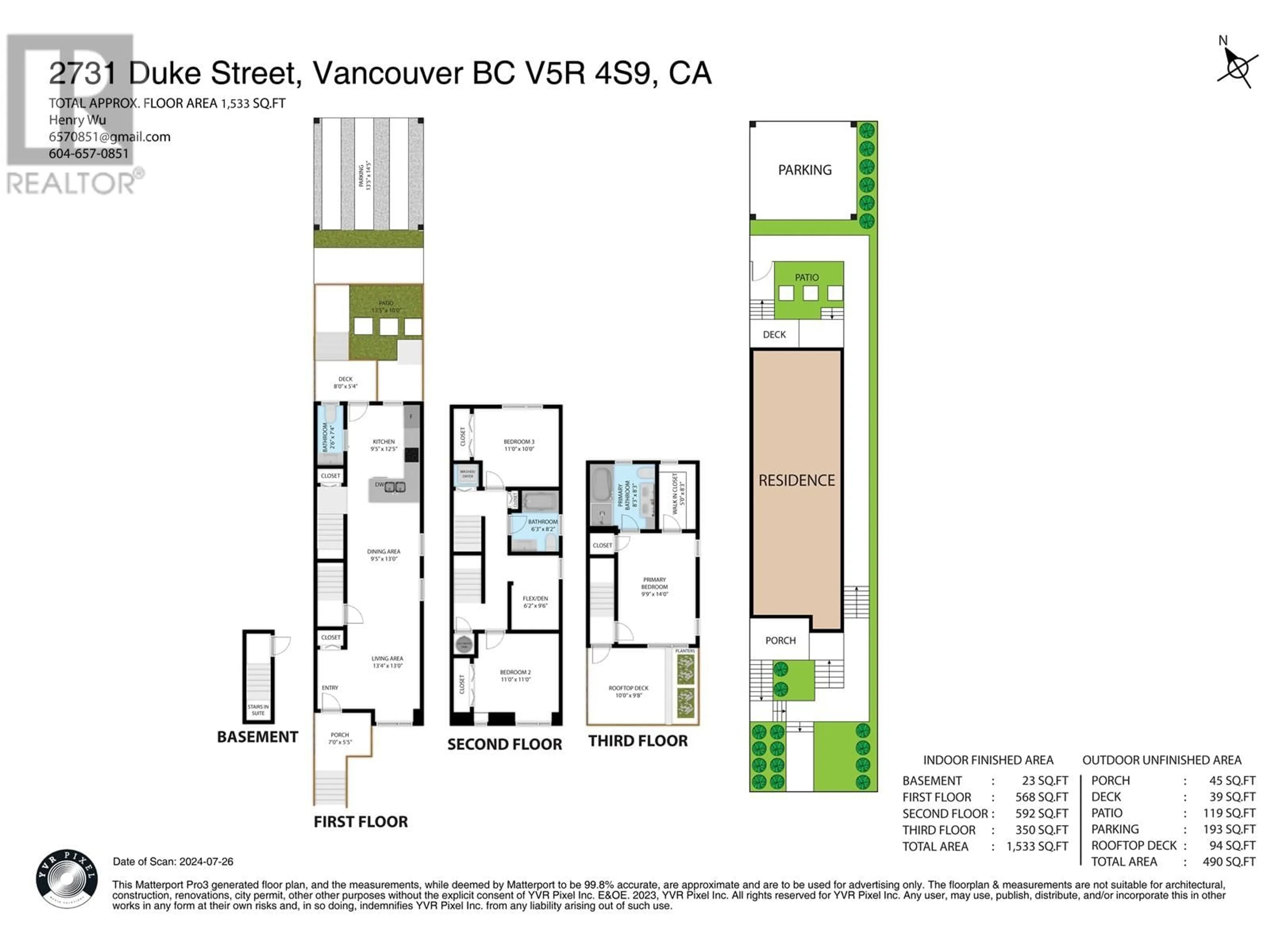 Floor plan for 2731 DUKE STREET, Vancouver British Columbia V5R4S8