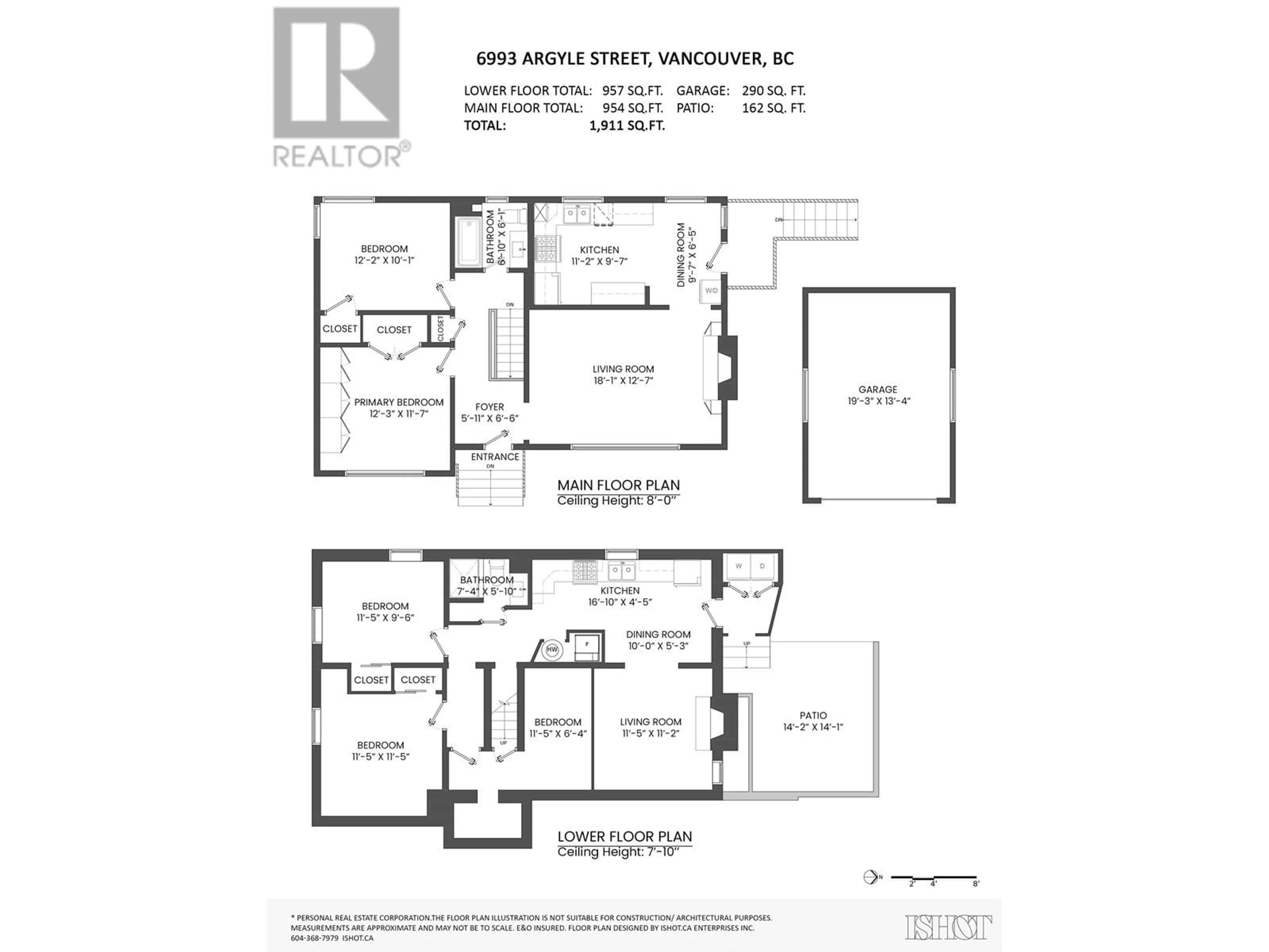 Floor plan for 6993 ARGYLE STREET, Vancouver British Columbia V5P3K7