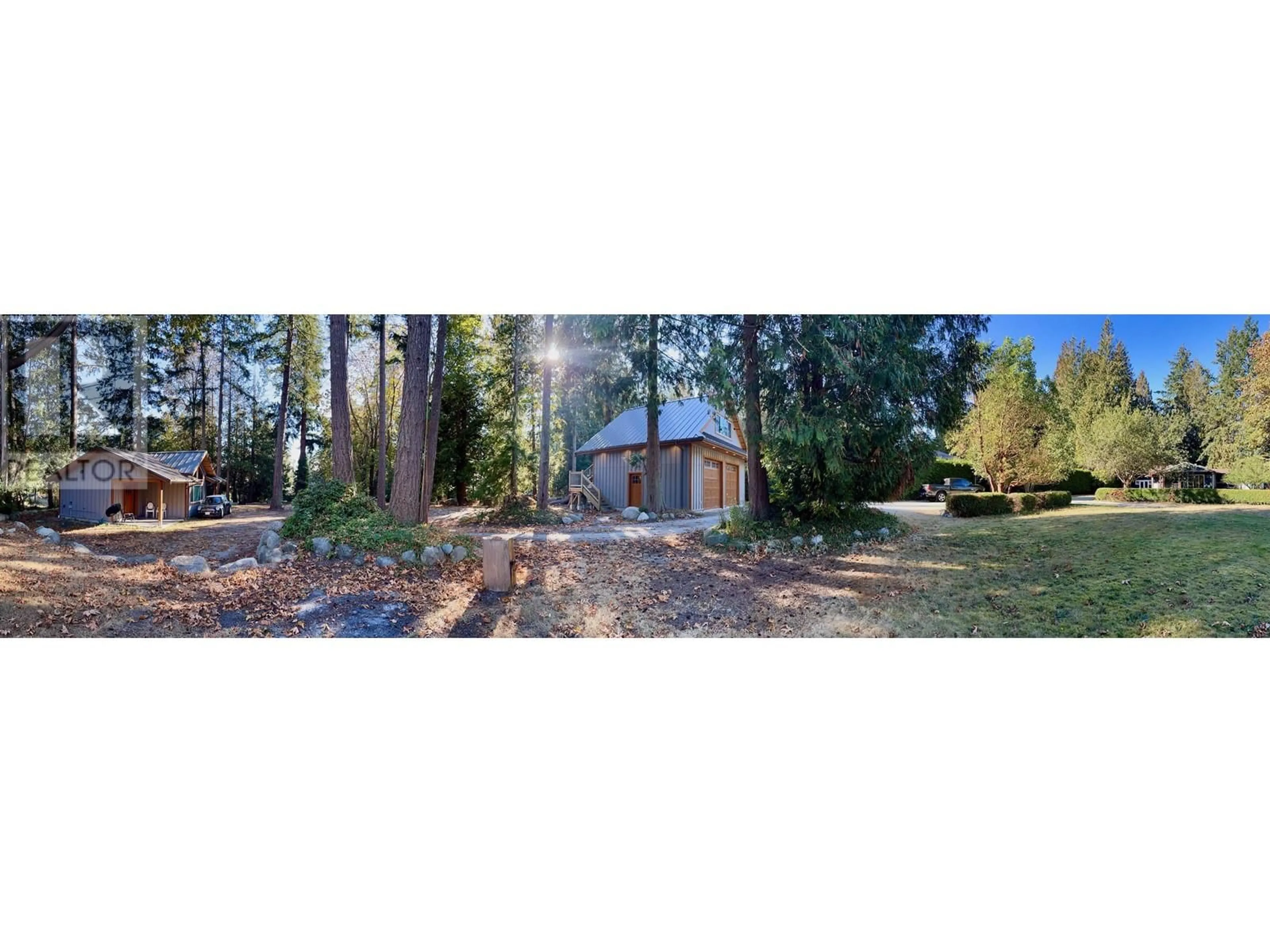 A pic from outside/outdoor area/front of a property/back of a property/a pic from drone, forest/trees view for 7858-7860 REDROOFFS ROAD, Halfmoon Bay British Columbia V7Z1A4