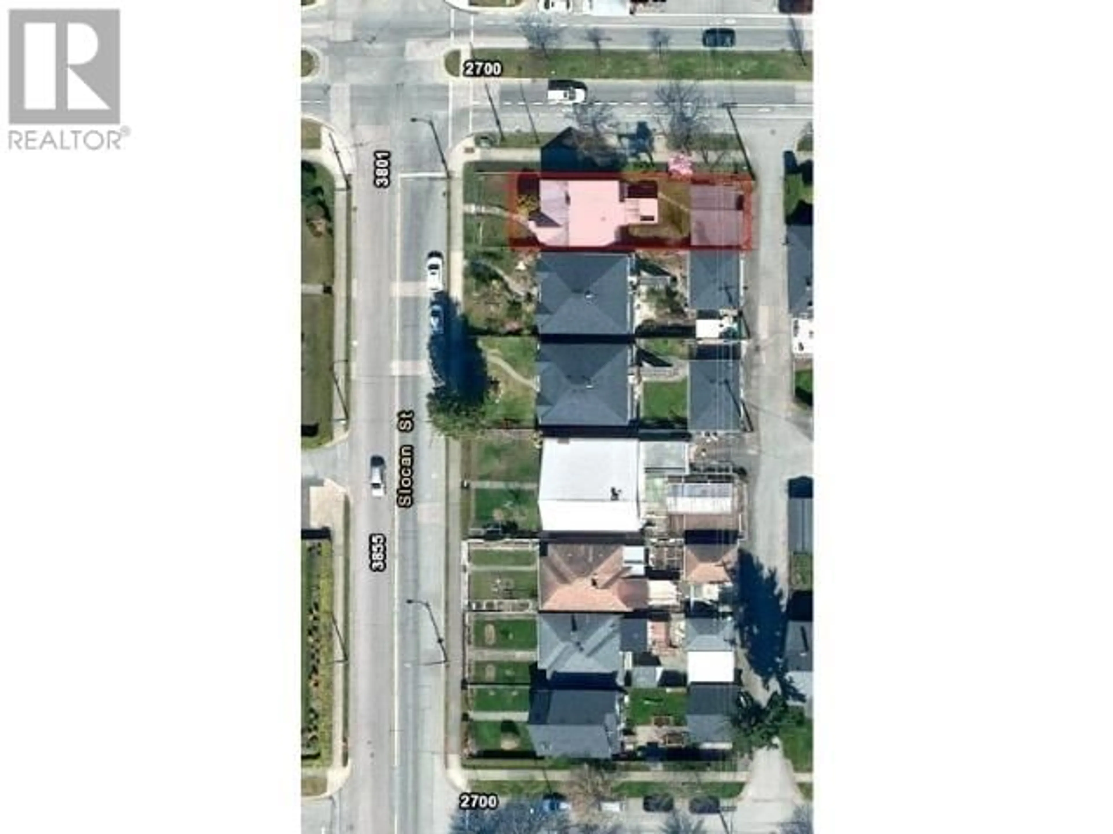 A pic from outside/outdoor area/front of a property/back of a property/a pic from drone, street for 3808 SLOCAN STREET, Vancouver British Columbia V5R1Y5