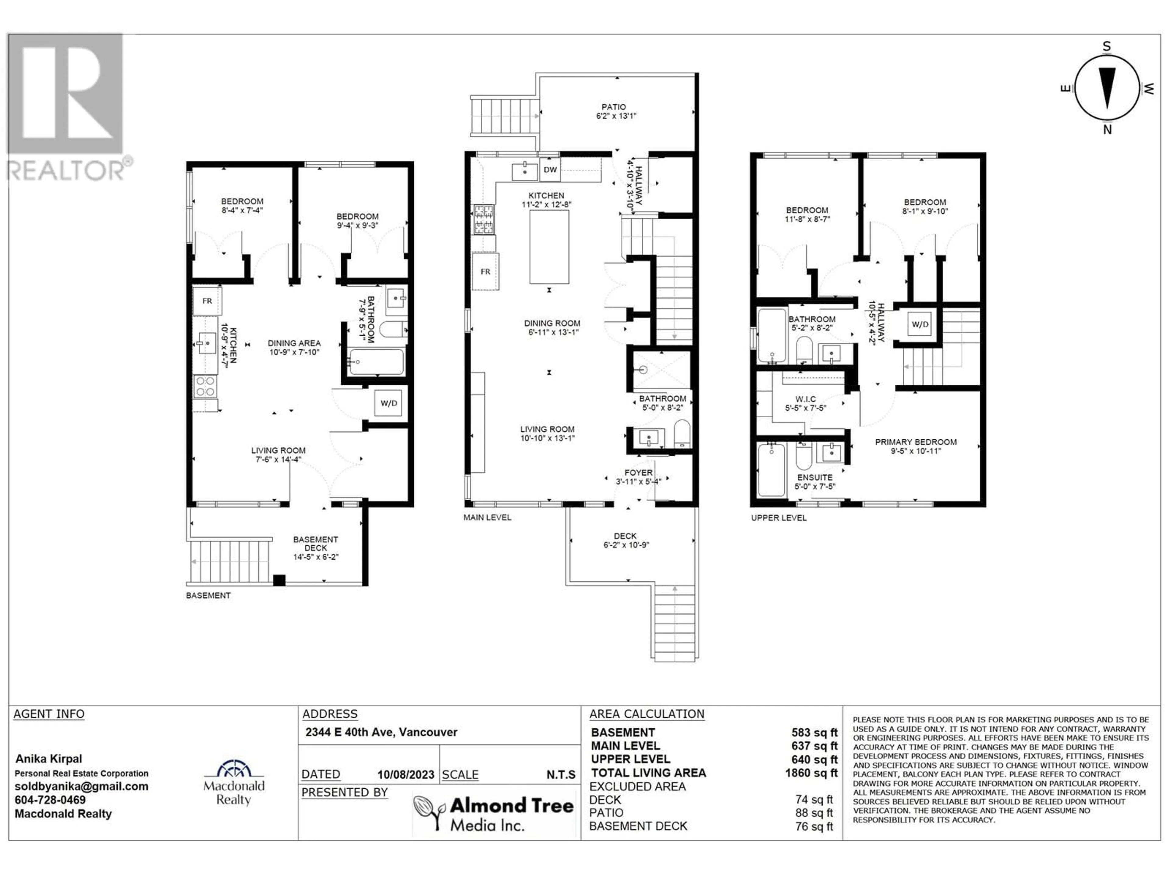 Floor plan for 2342 E 40TH AVENUE, Vancouver British Columbia V5R2V7