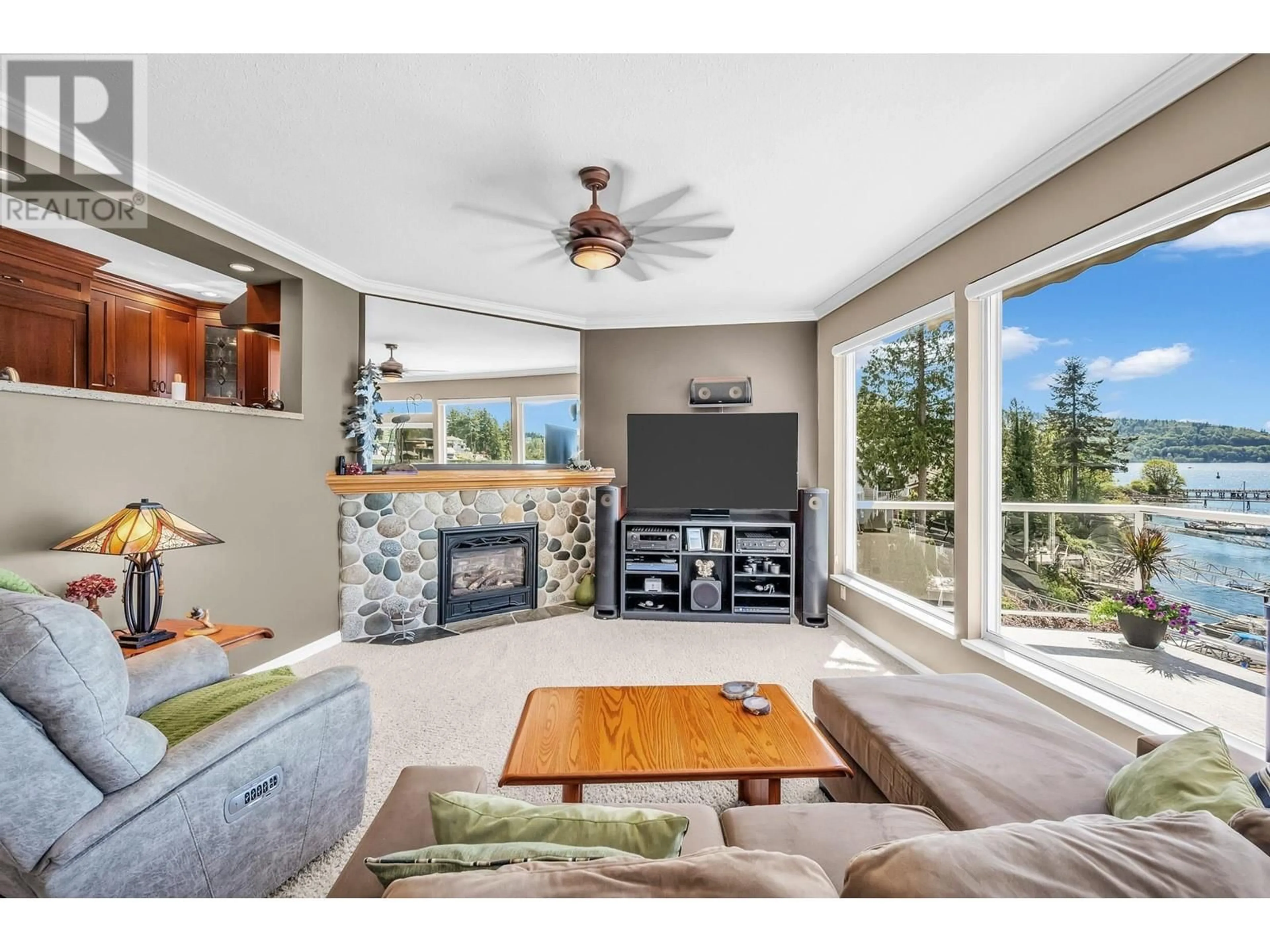 Living room, wood floors for 4705 BELCARRA BAY ROAD, Belcarra British Columbia V3H4P6