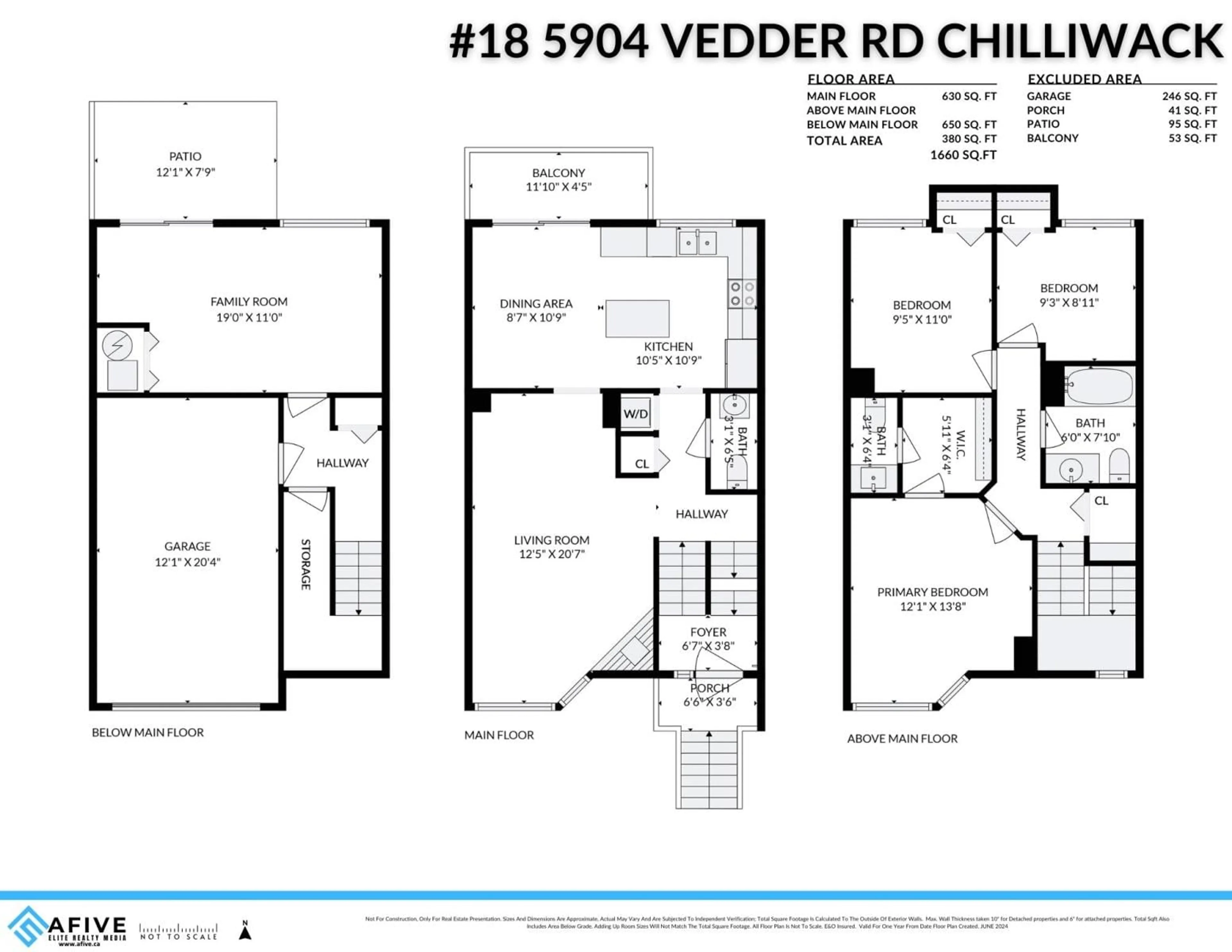 Floor plan for 18 5904 VEDDER ROAD, Chilliwack British Columbia V2R3E7