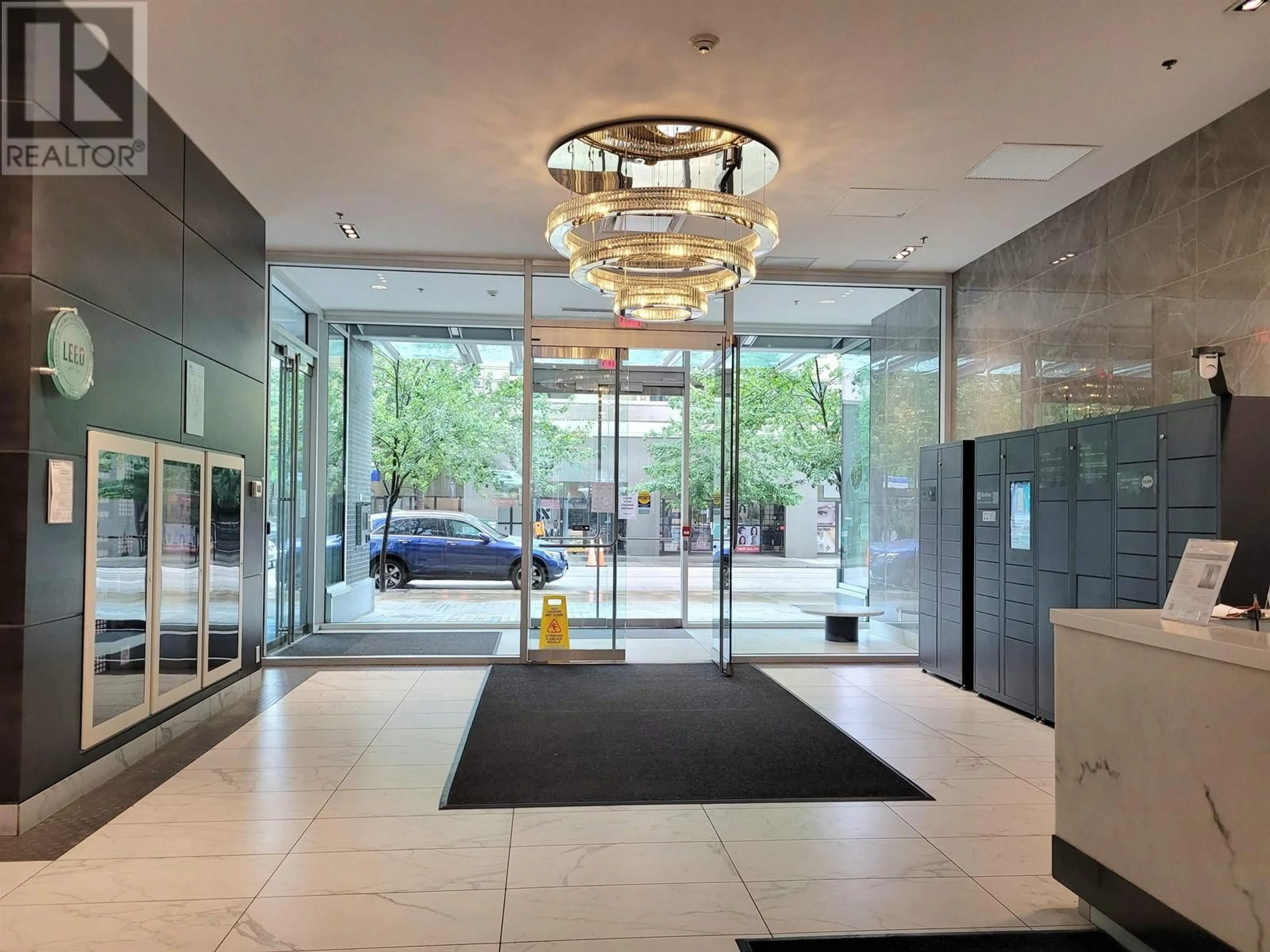 Indoor lobby, ceramic floors for 2501 1283 HOWE STREET, Vancouver British Columbia V6Z0E3