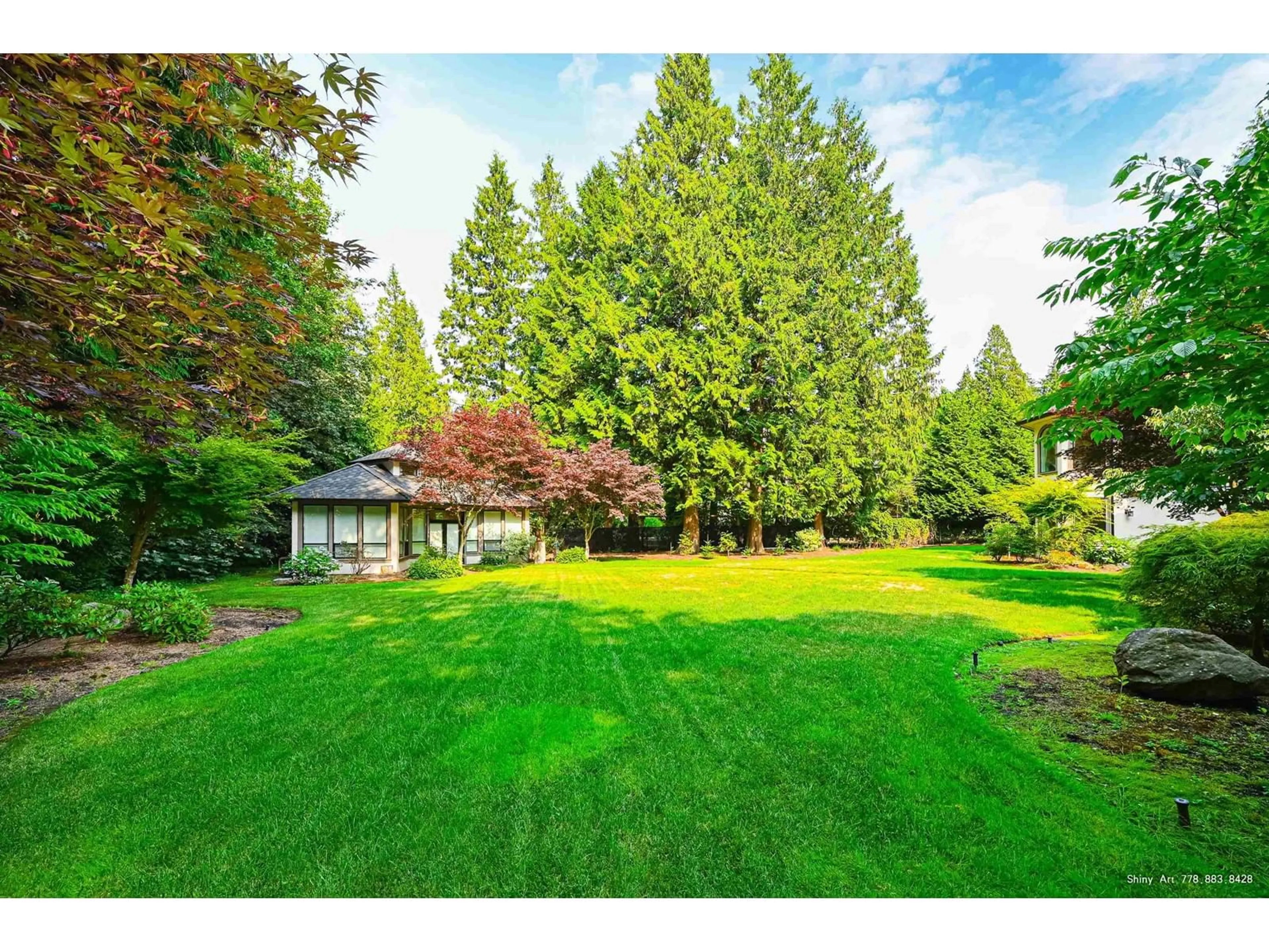 Frontside or backside of a home, the fenced backyard for 13479 VINE MAPLE DRIVE, Surrey British Columbia V4P1W8