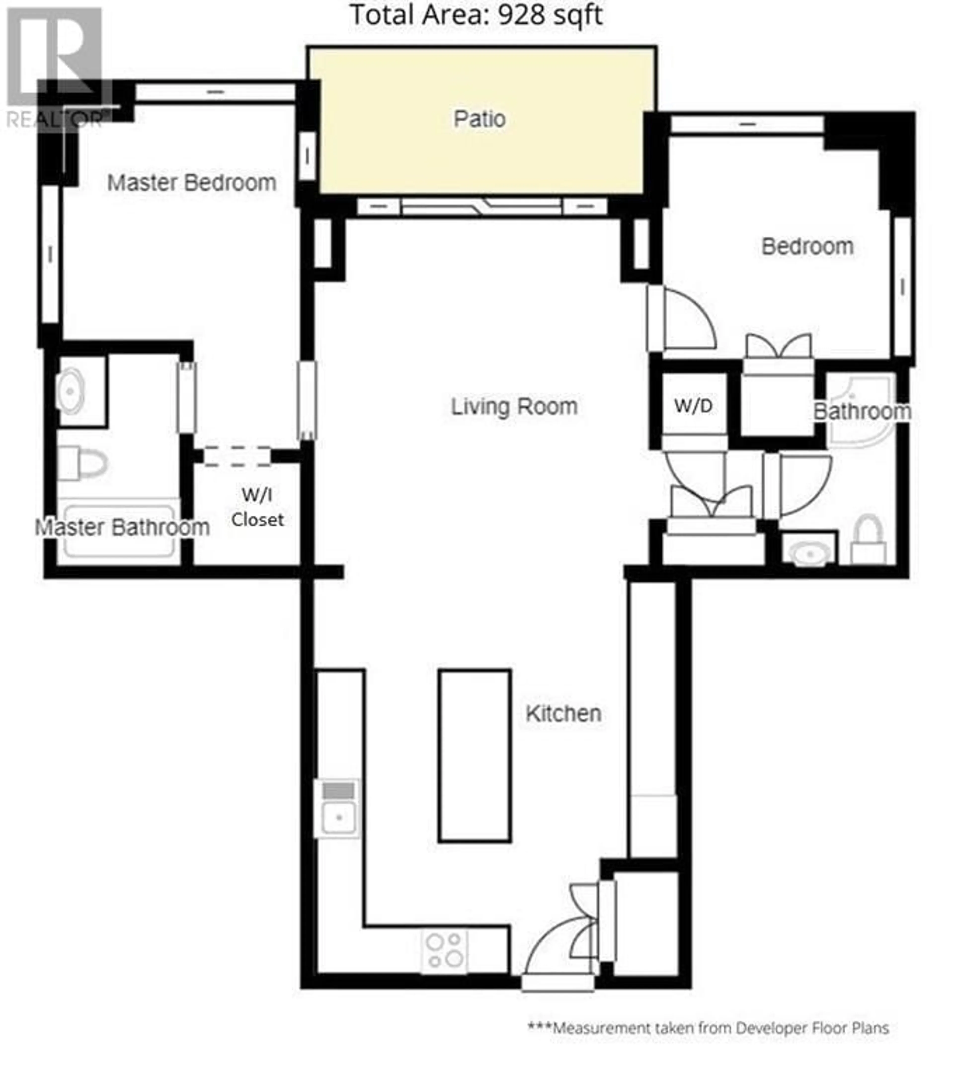 Floor plan for 1703 188 AGNES STREET, New Westminster British Columbia V3L0H6