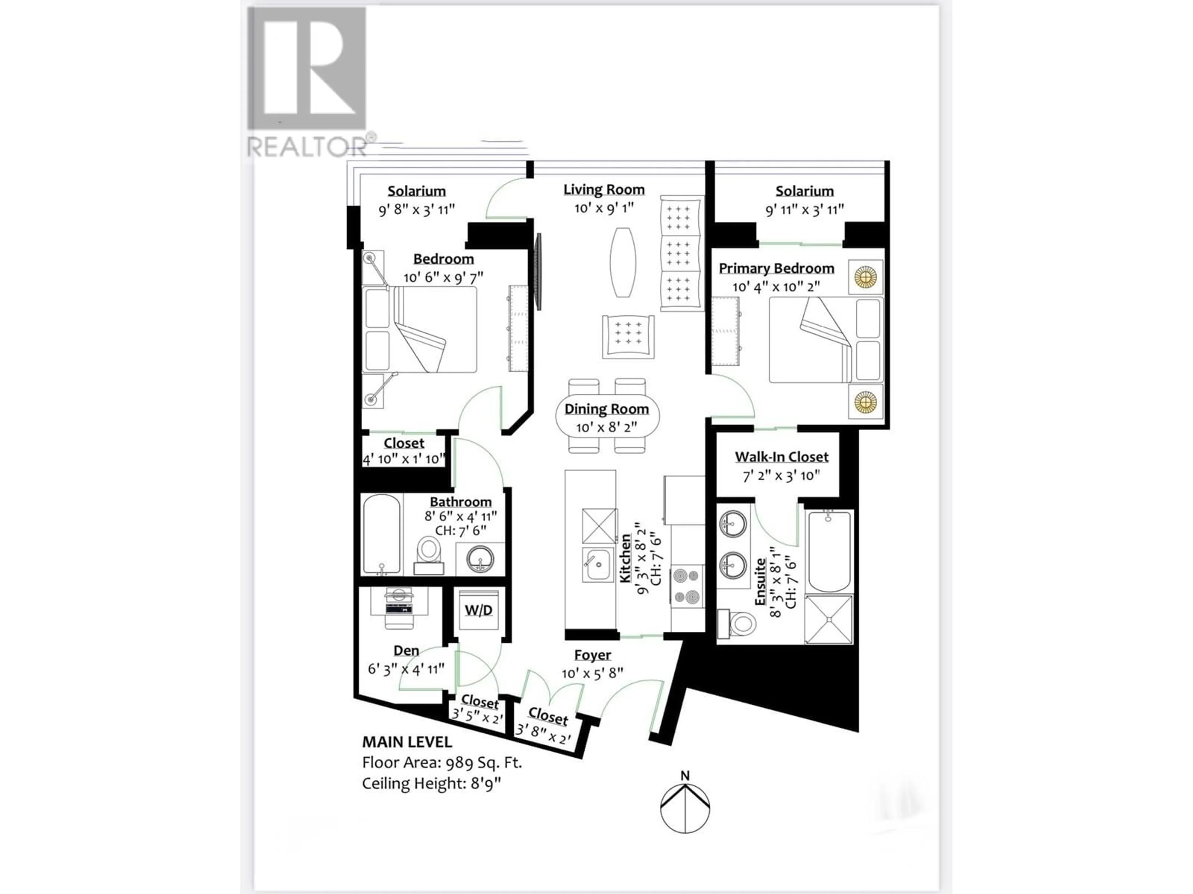 Floor plan for 3309 833 SEYMOUR STREET, Vancouver British Columbia V6B0G4