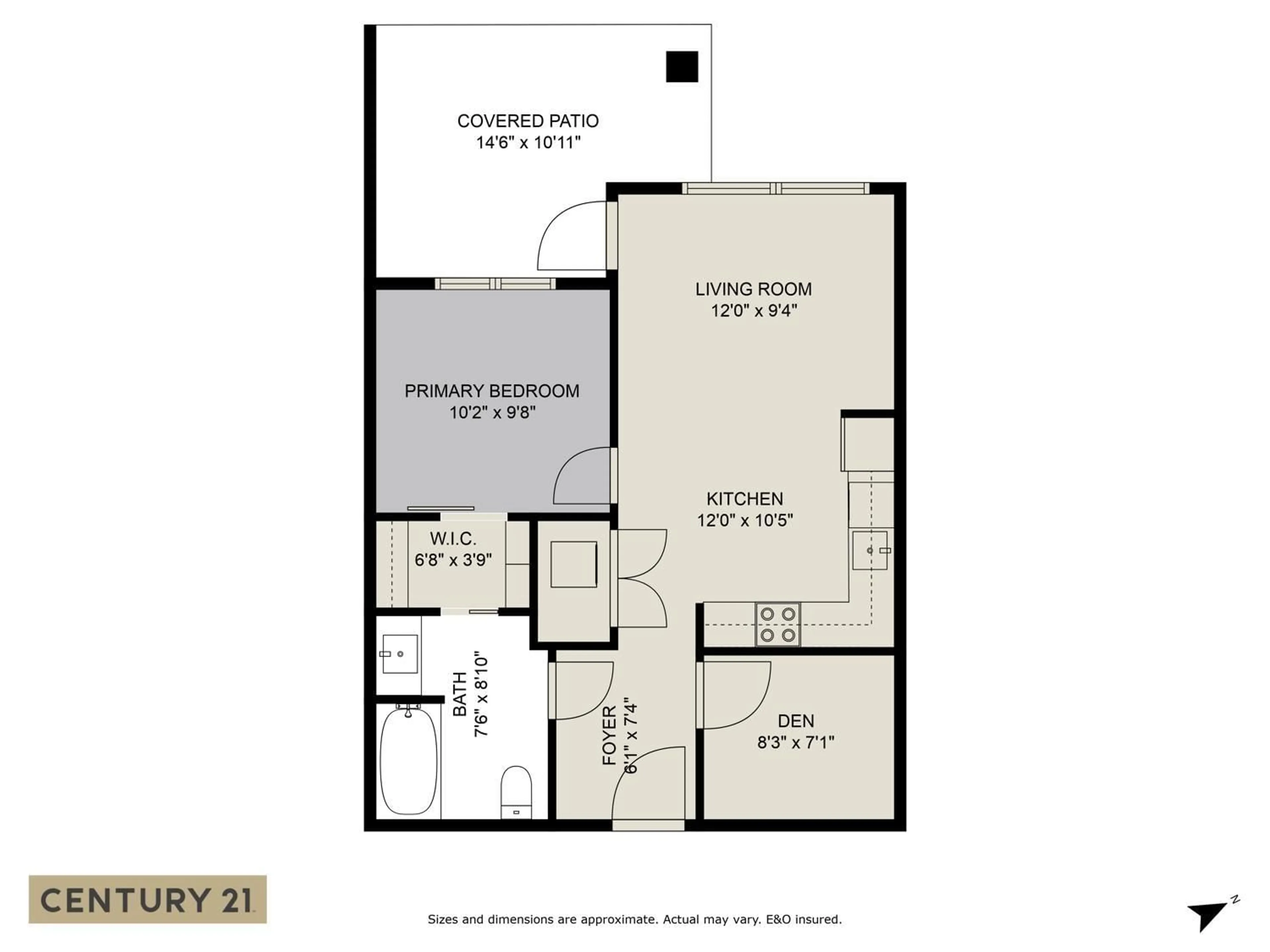 Floor plan for 102 45505 CAMPUS DRIVE, Chilliwack British Columbia V2R6L2