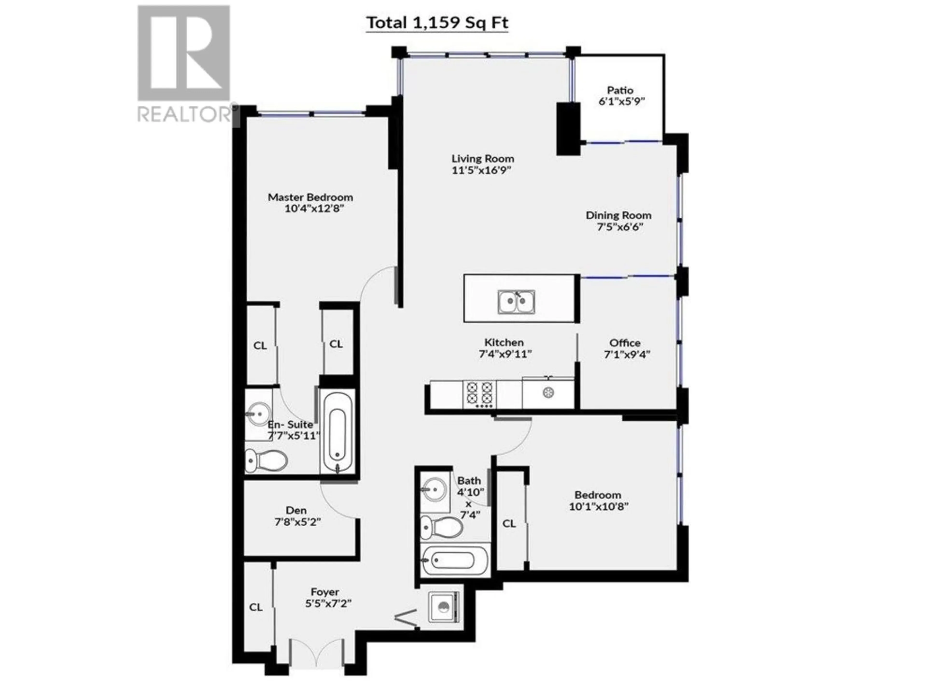 Floor plan for 2602 1495 RICHARDS STREET, Vancouver British Columbia V6Z3E3