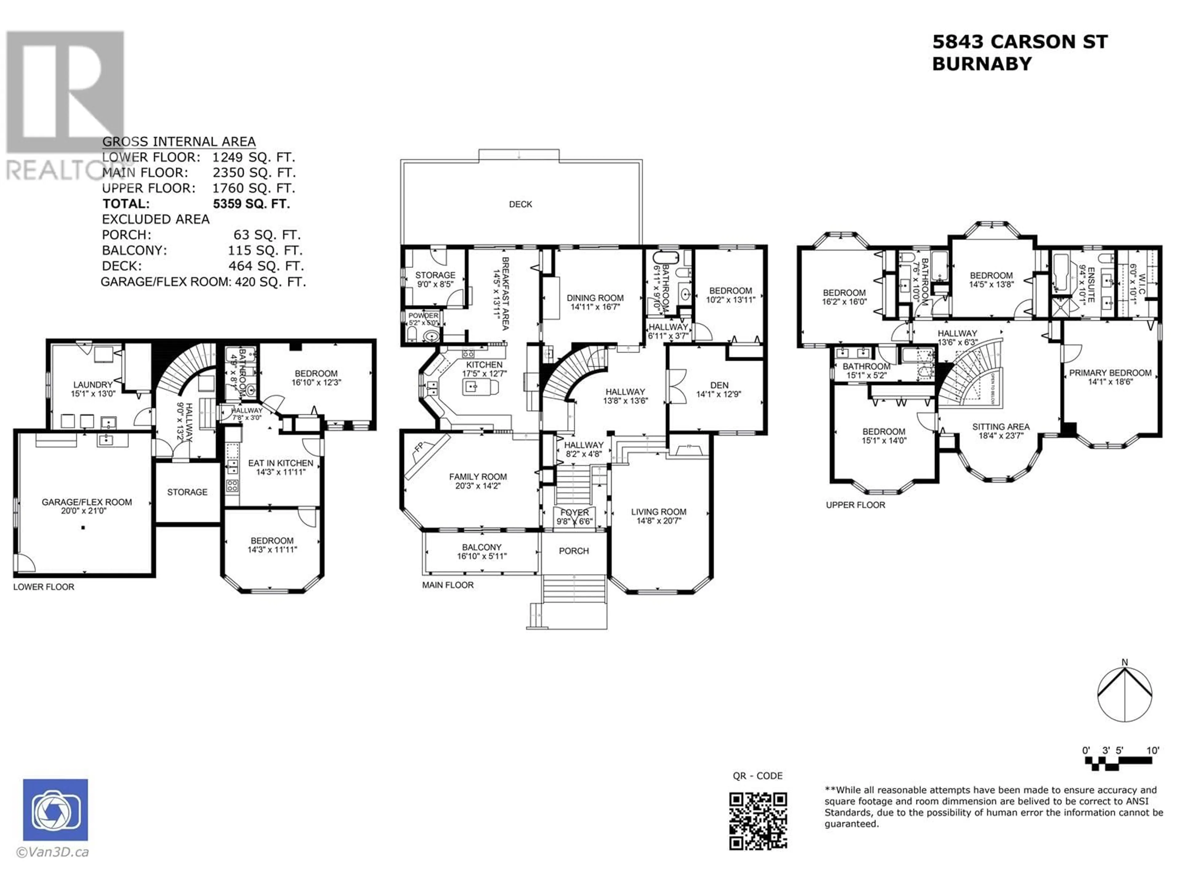 Floor plan for 5843 CARSON STREET, Burnaby British Columbia V5J2Z7