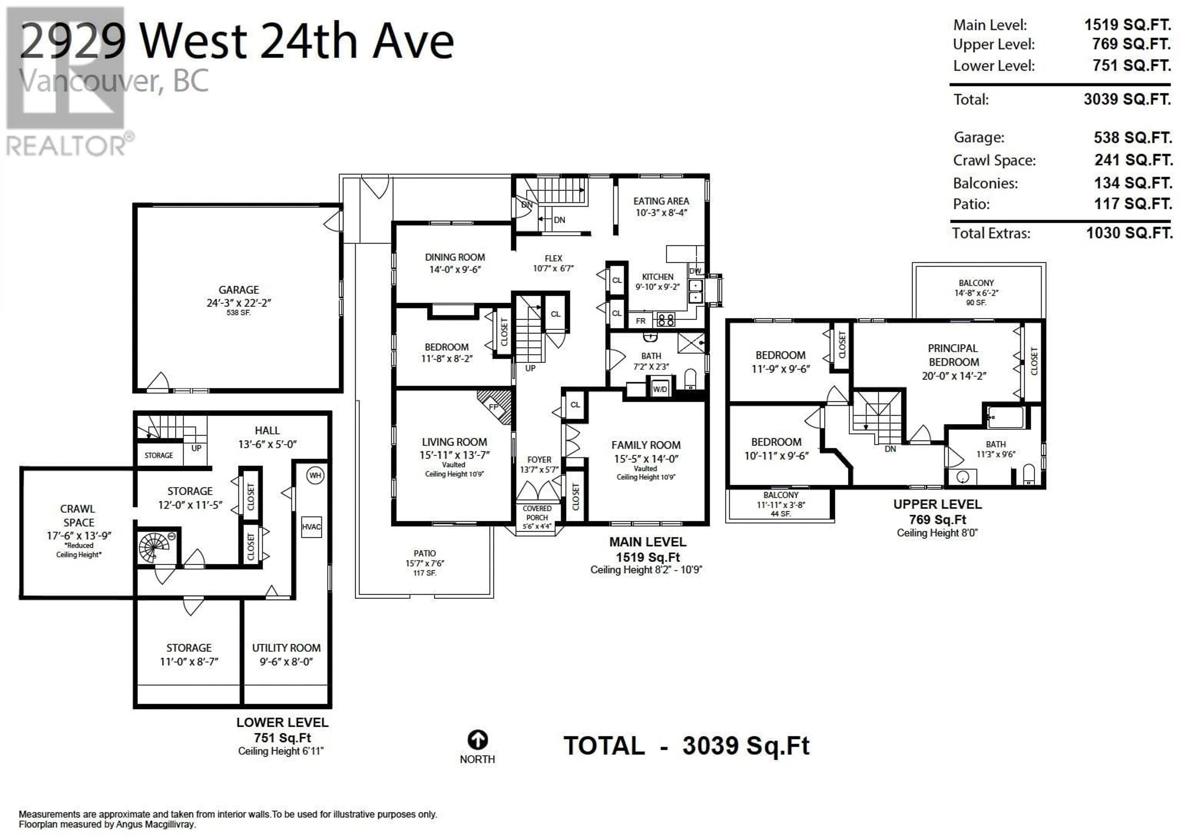 Floor plan for 2929 24TH AVENUE, Vancouver British Columbia V6L1R5