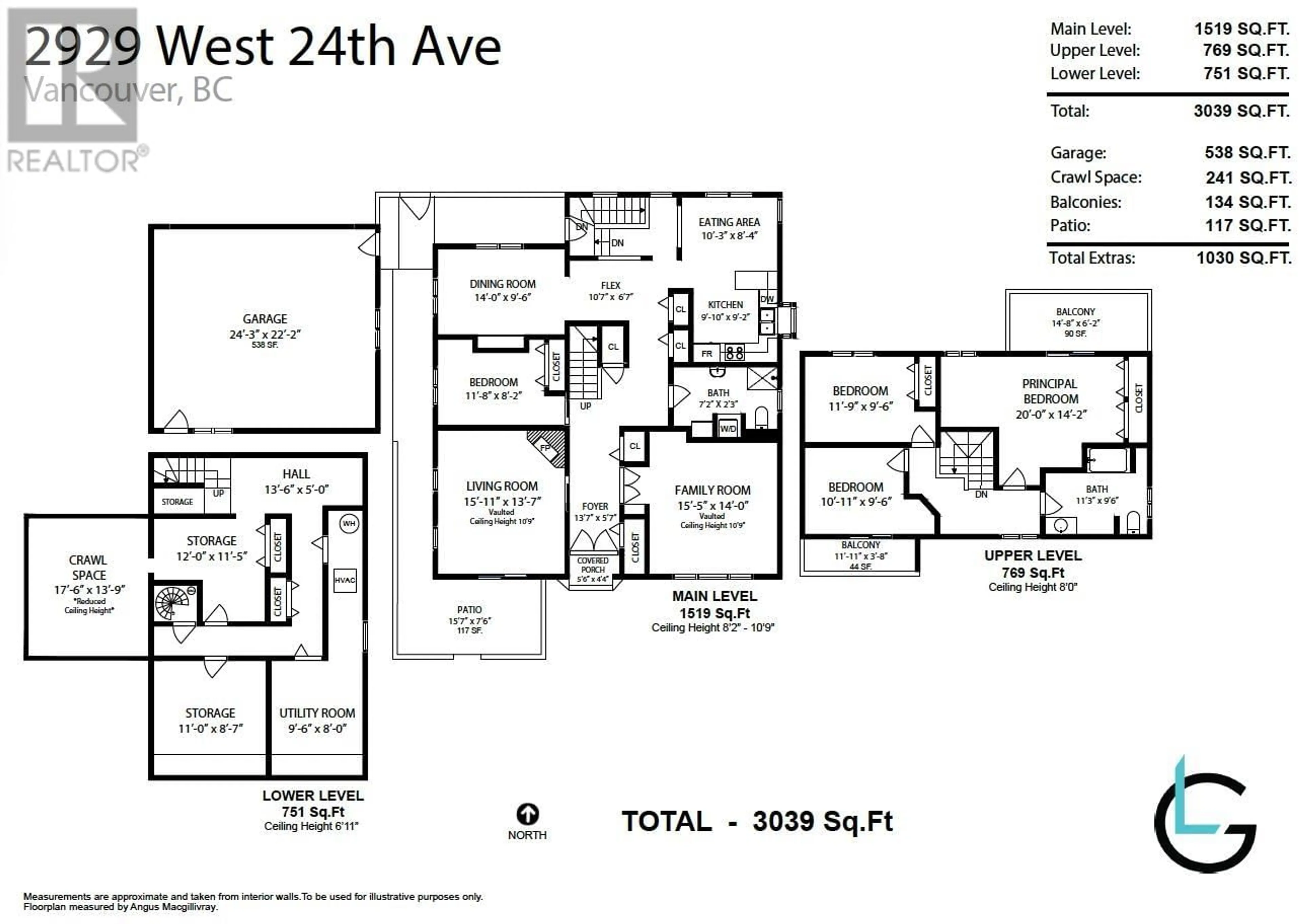 Floor plan for 2929 W 24TH AVENUE, Vancouver British Columbia V6L1R5