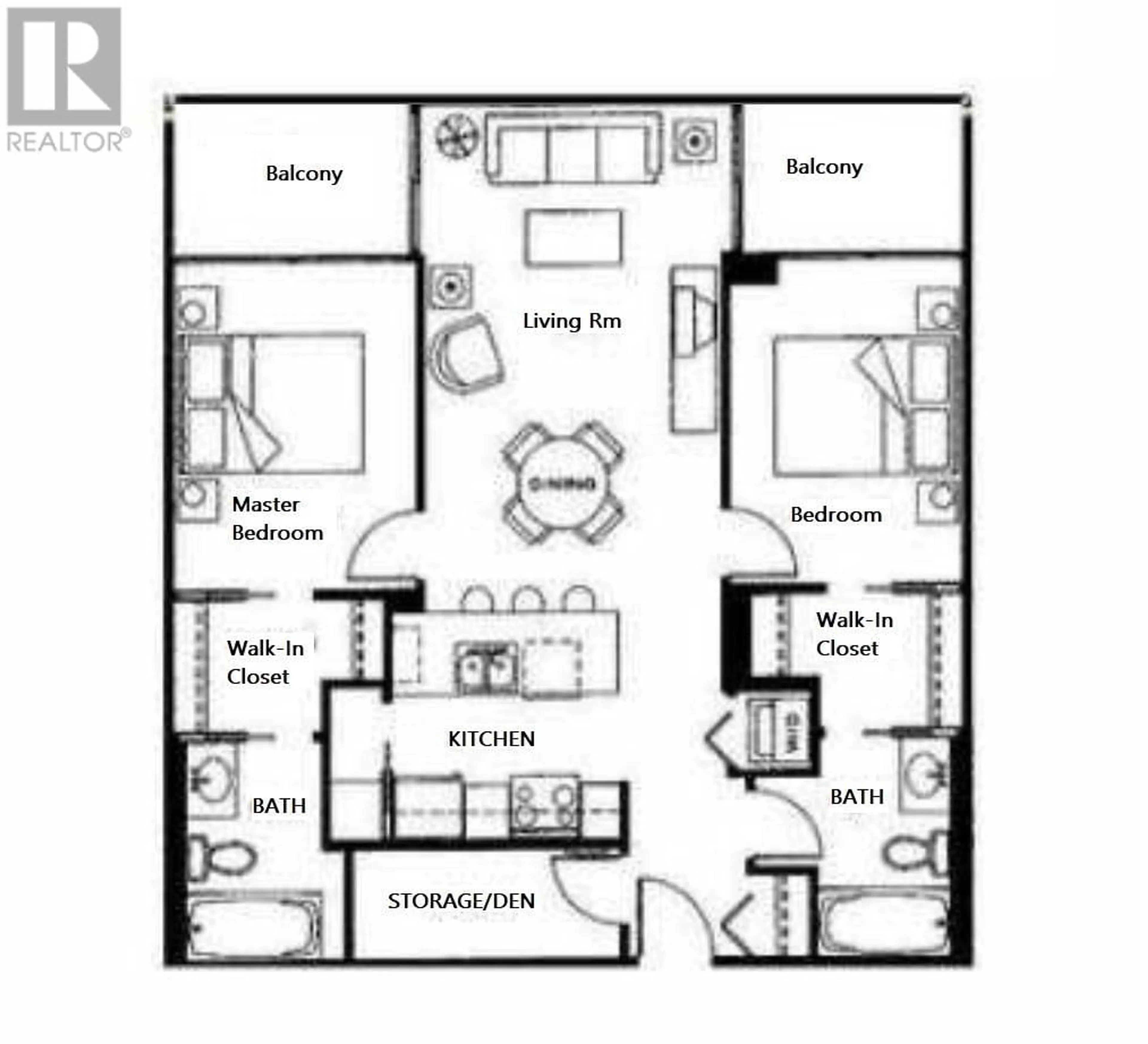 Floor plan for 1008 933 HORNBY STREET, Vancouver British Columbia V6Z3G4