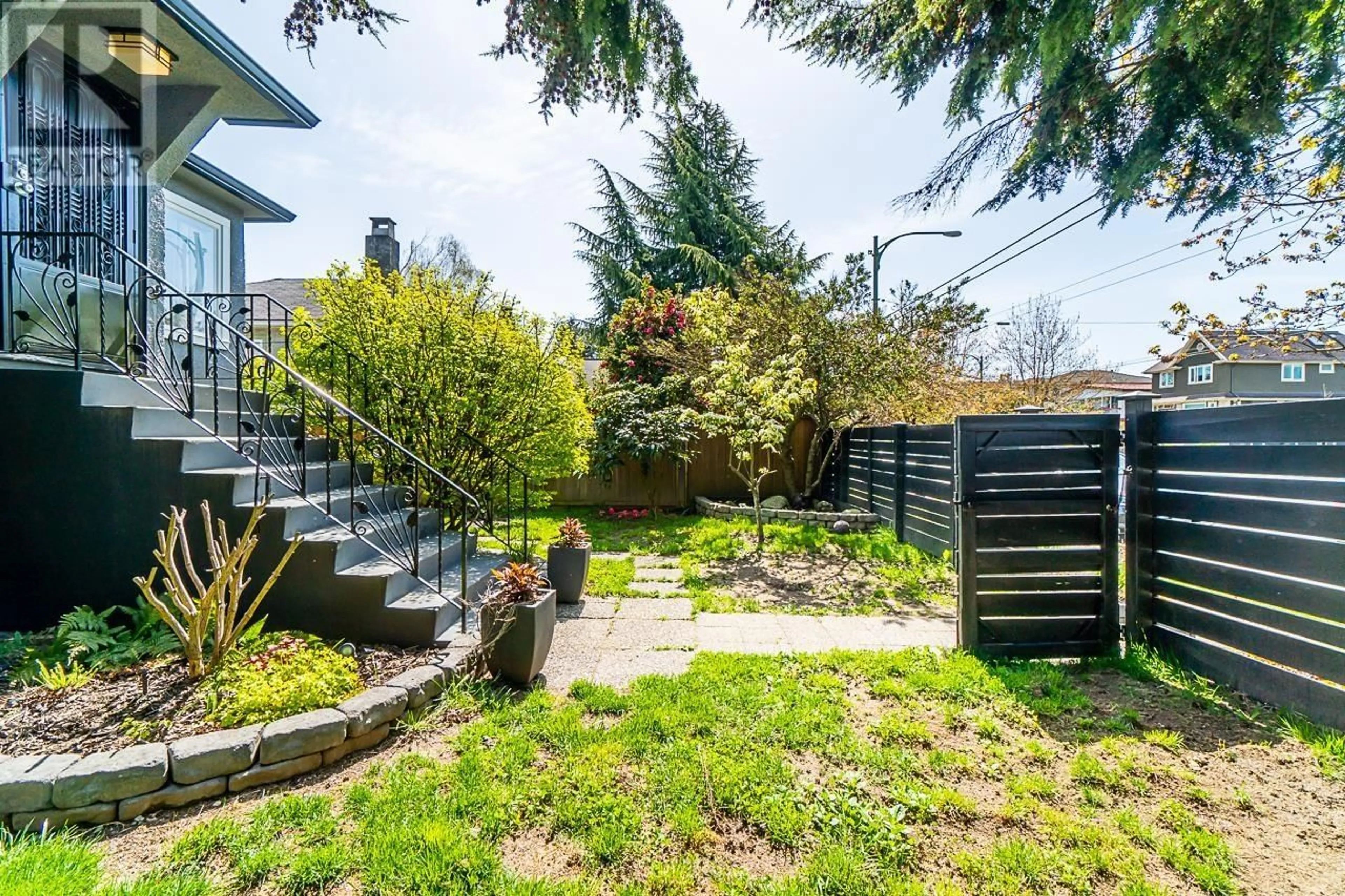 Patio, the fenced backyard for 2632 NANAIMO STREET, Vancouver British Columbia V5N5E7