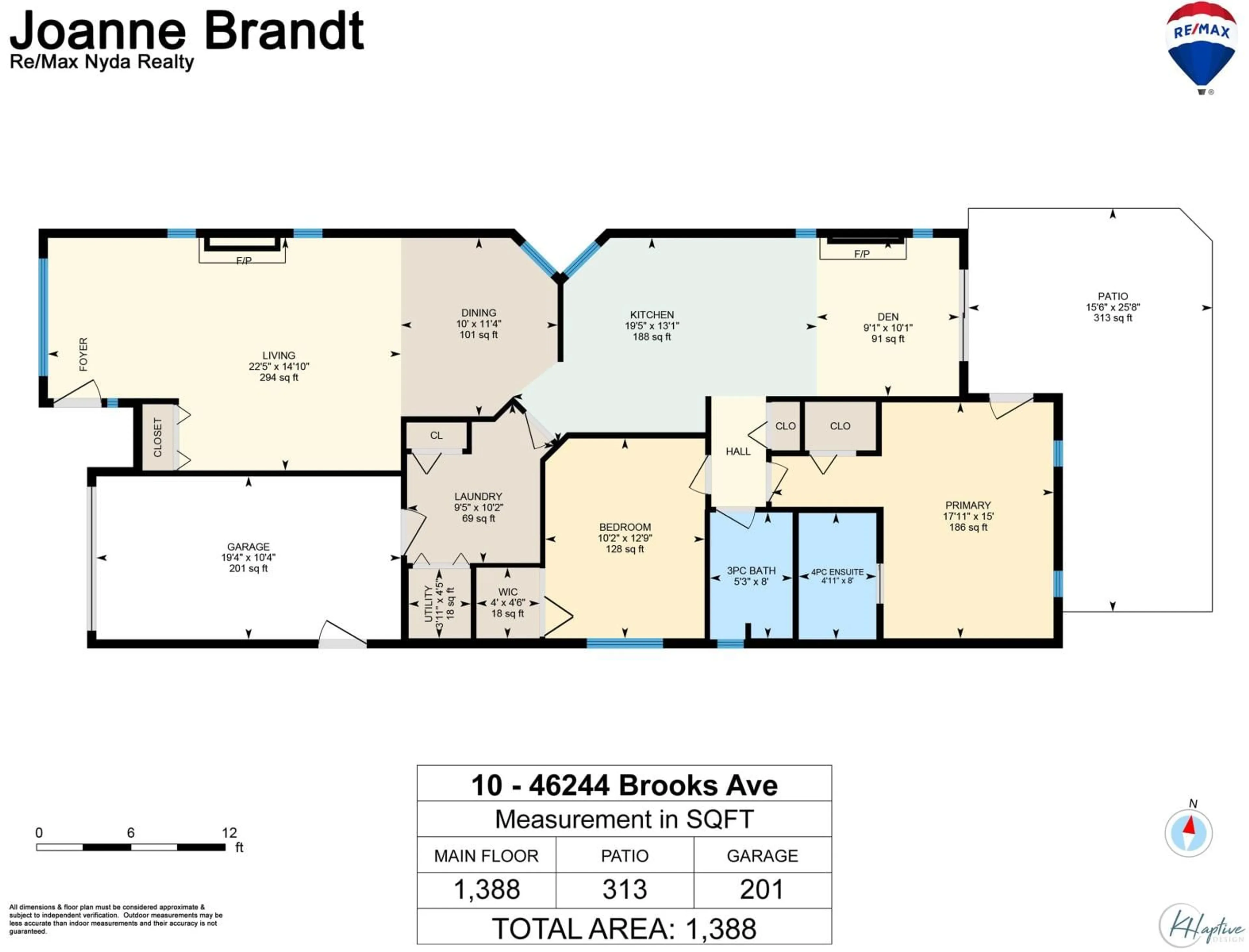 Floor plan for 10 46244 BROOKS AVENUE, Chilliwack British Columbia V2P1C4