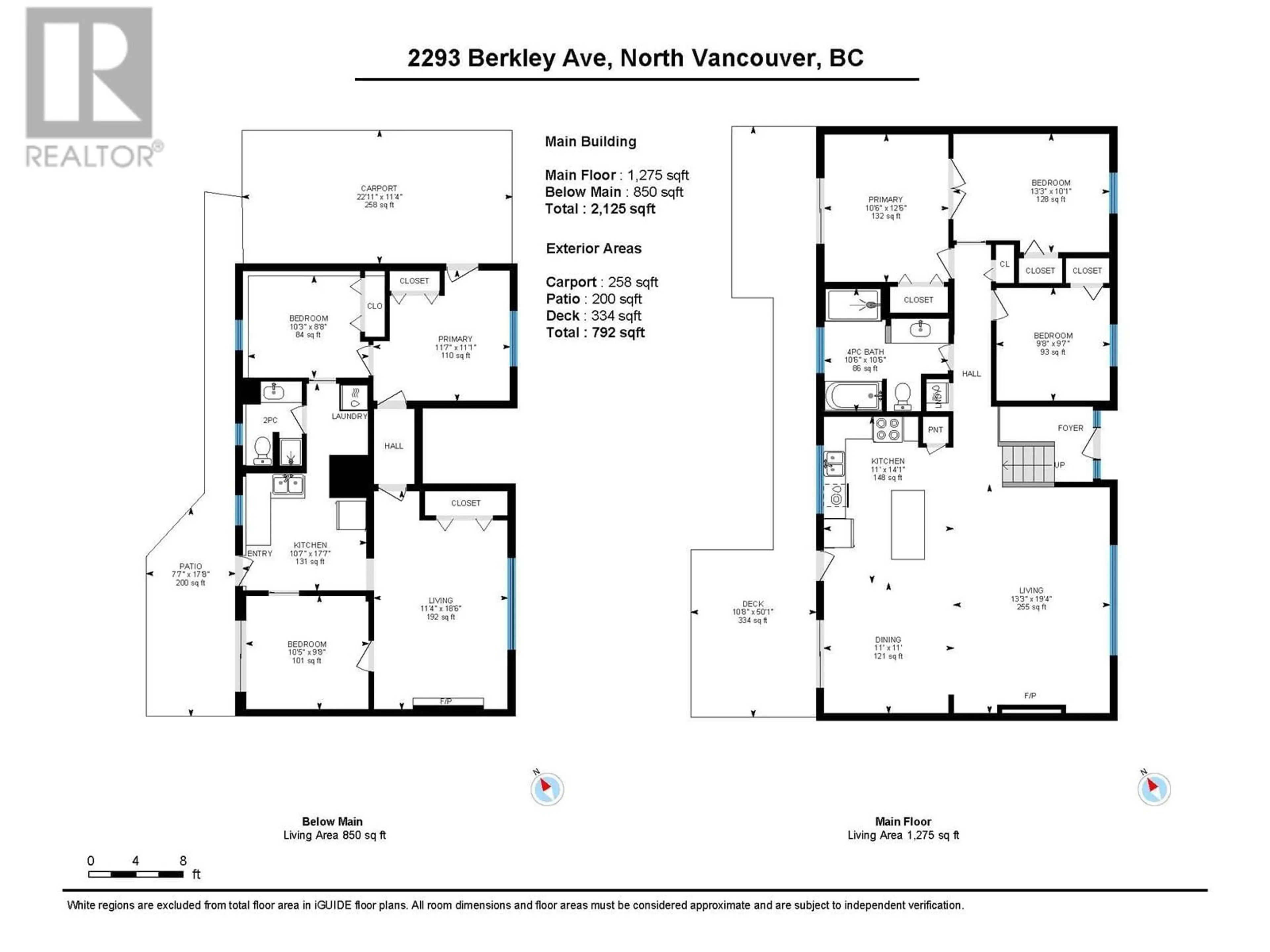 Floor plan for 2293 BERKLEY AVENUE, North Vancouver British Columbia V7H1Z6