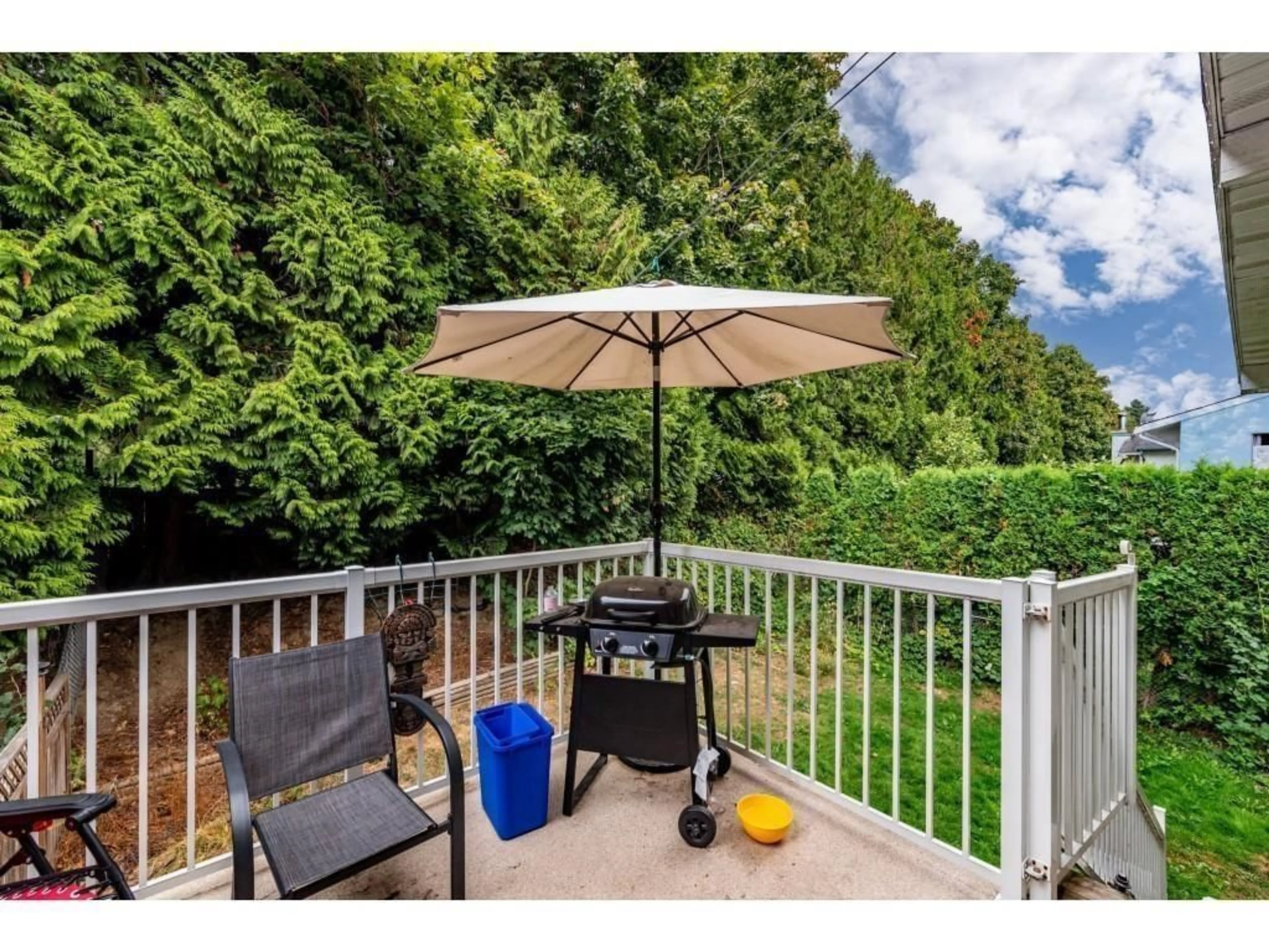 Patio, the fenced backyard for 45497 MCINTOSH DRIVE, Chilliwack British Columbia V2P6V4